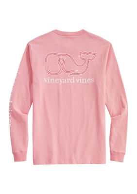 Vineyard Vines Men's Big & Tall Dynamic Baseball Flag Pocket T-Shirt - White - Short Sleeve T-shirts