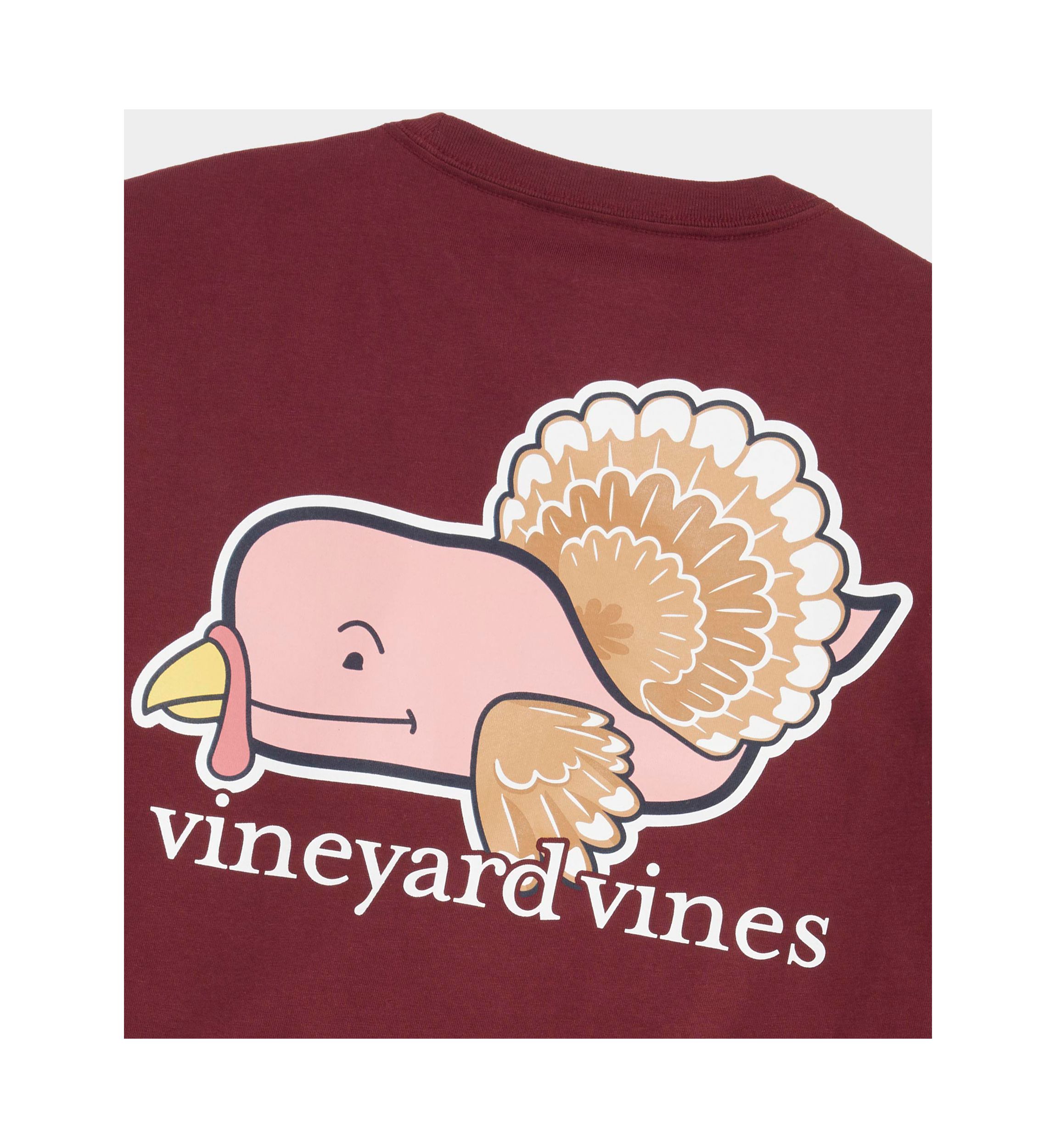 Turkey Character Whale Logo Graphic T-Shirt 