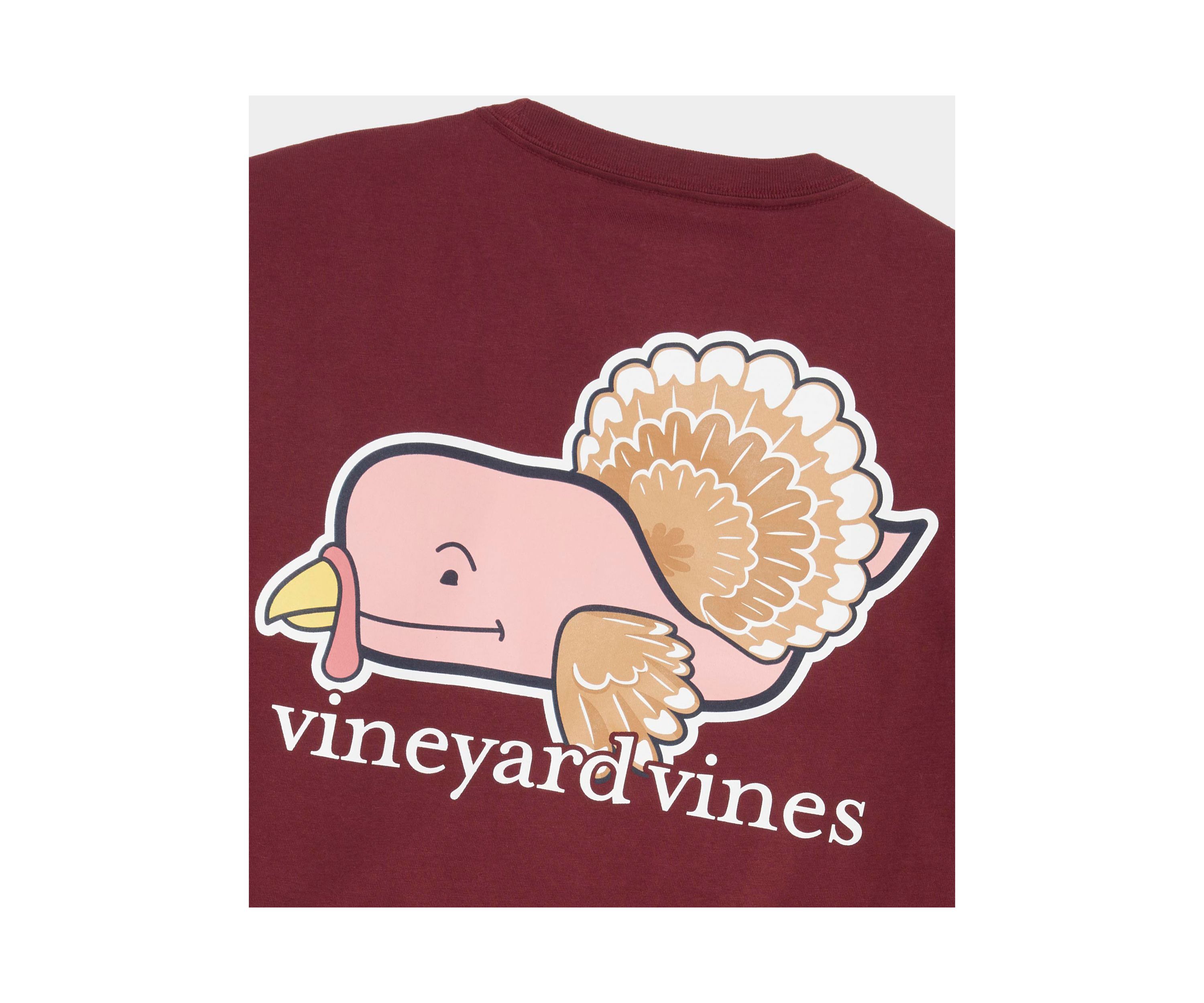 Turkey Character Whale Logo Graphic T-Shirt 