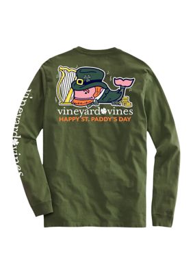 Harp leprechaun Whale Long-Sleeve Pocket T-Shirt