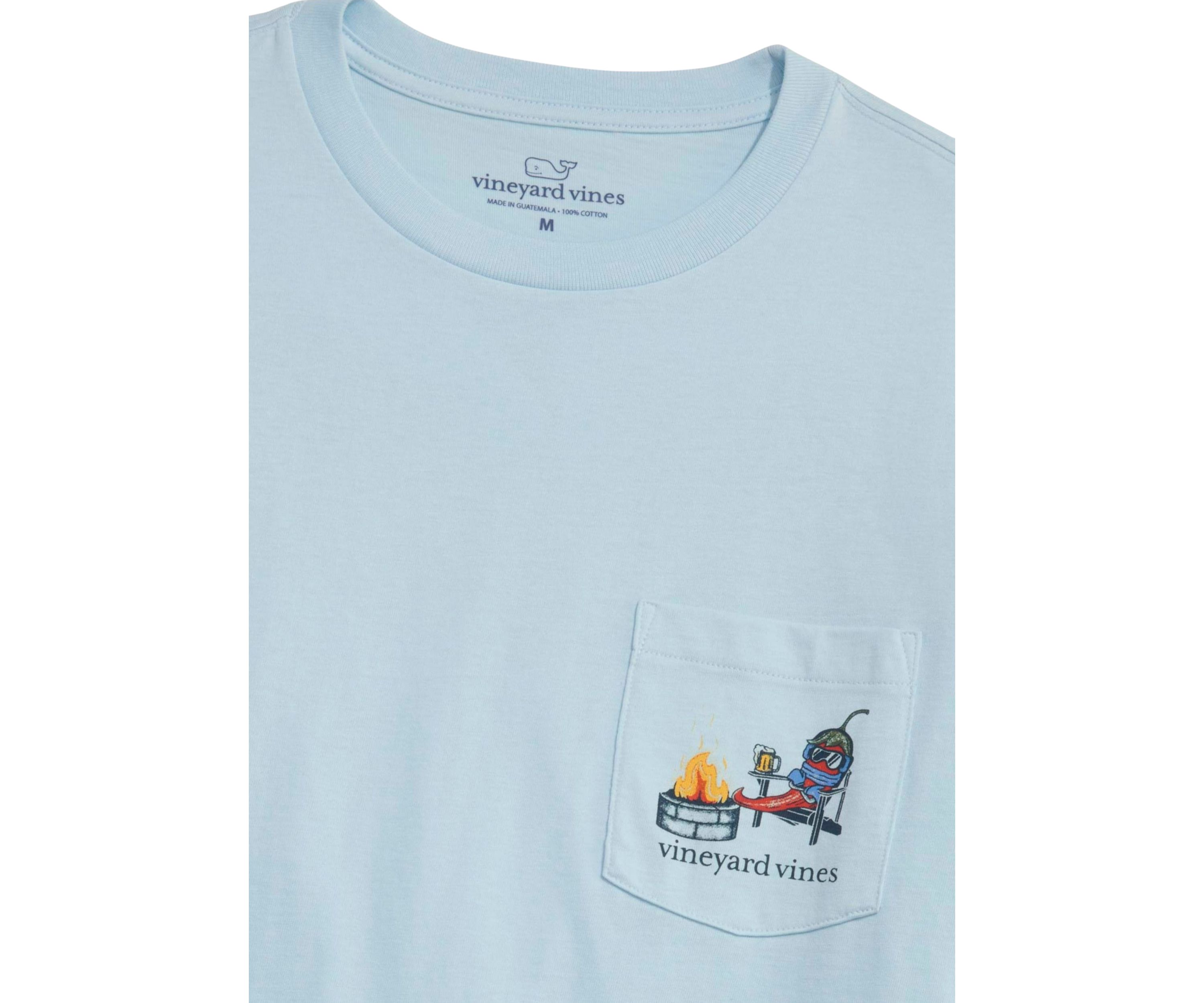 Mens Chilly Peppers Long Sleeve Pocket T-Shirt