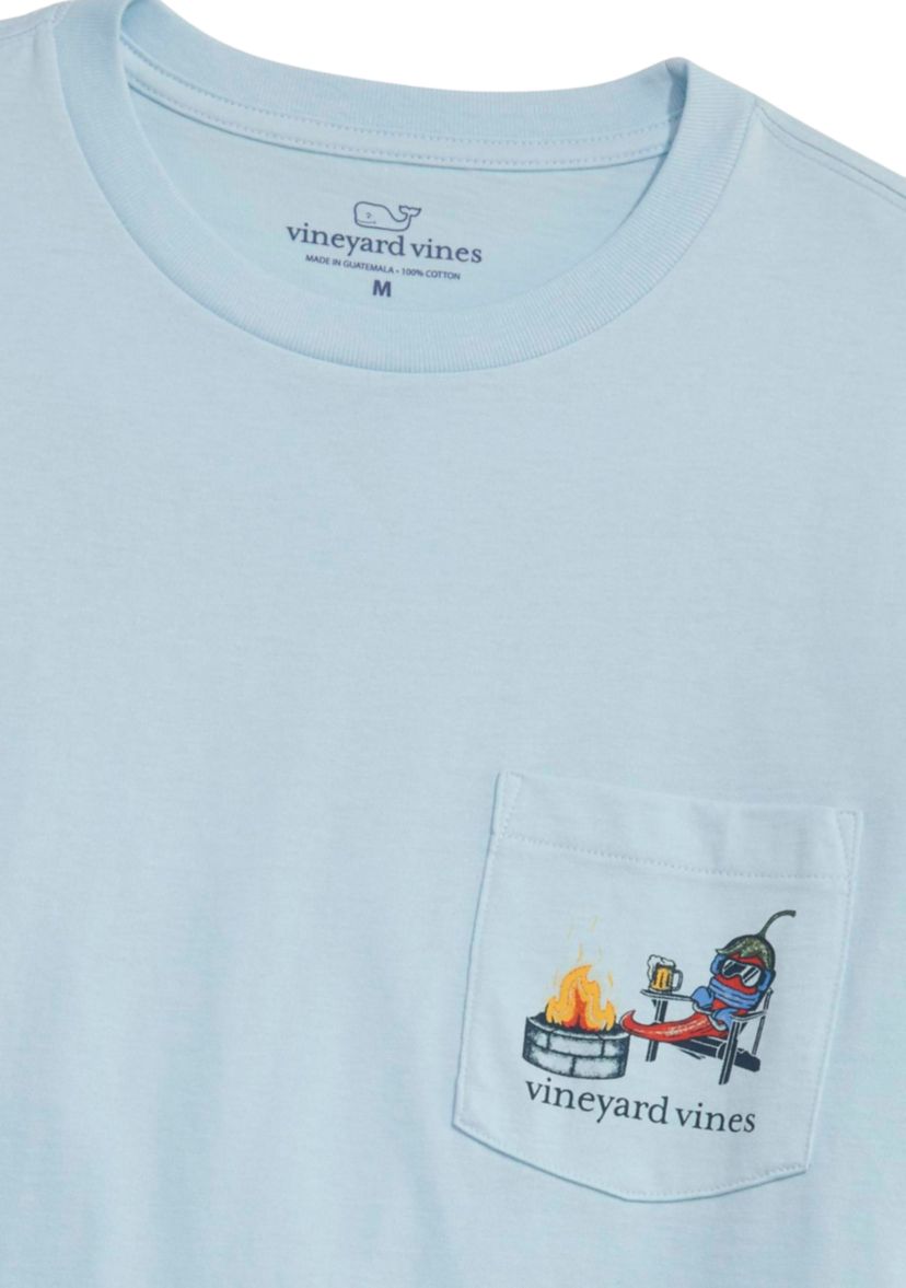 Mens Chilly Peppers Long Sleeve Pocket T-Shirt