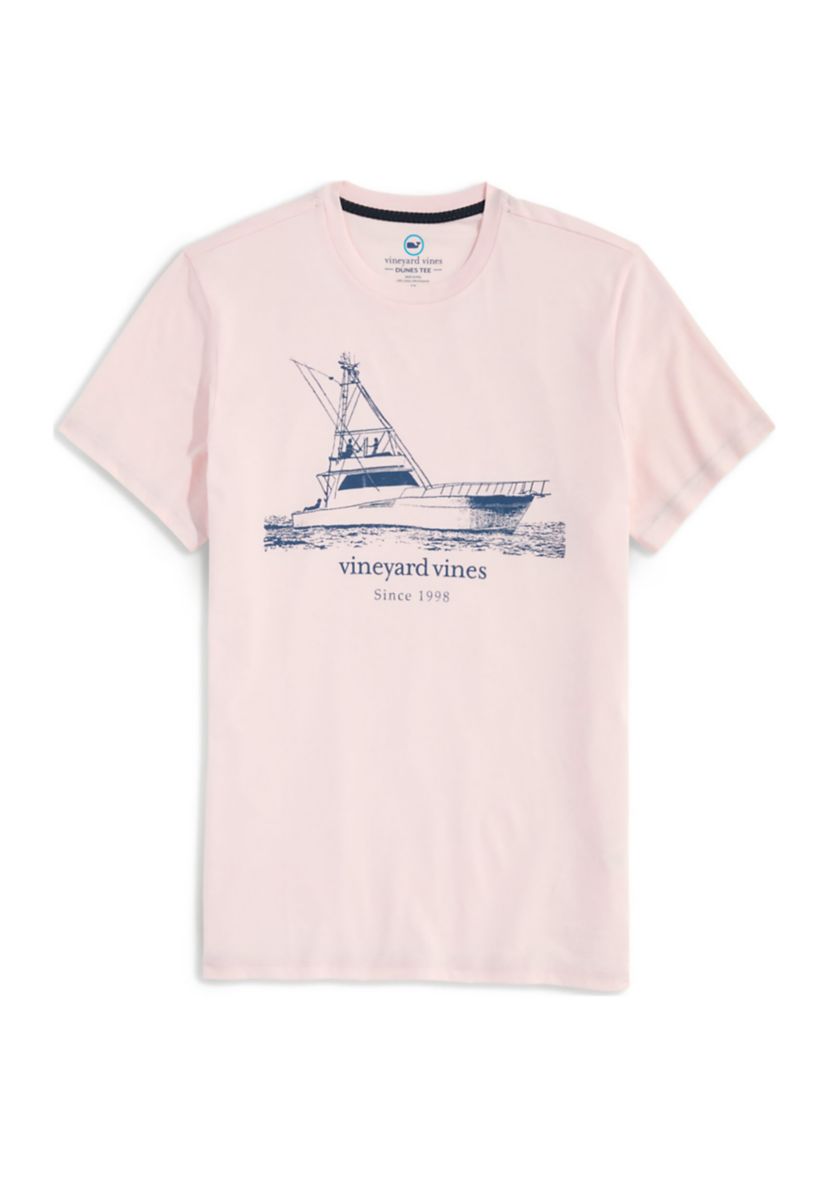 Mens Vintage Sport Fisher Short Sleeve Graphic T-Shirt
