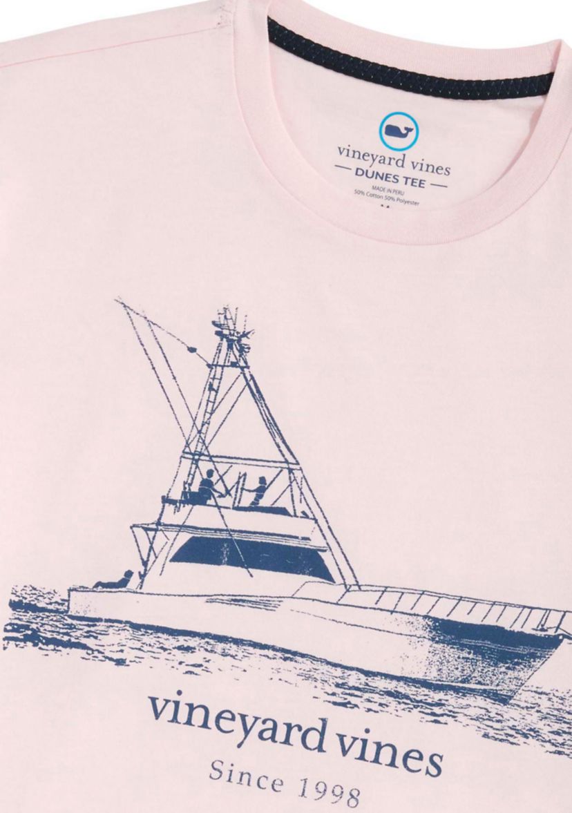 Mens Vintage Sport Fisher Short Sleeve Graphic T-Shirt