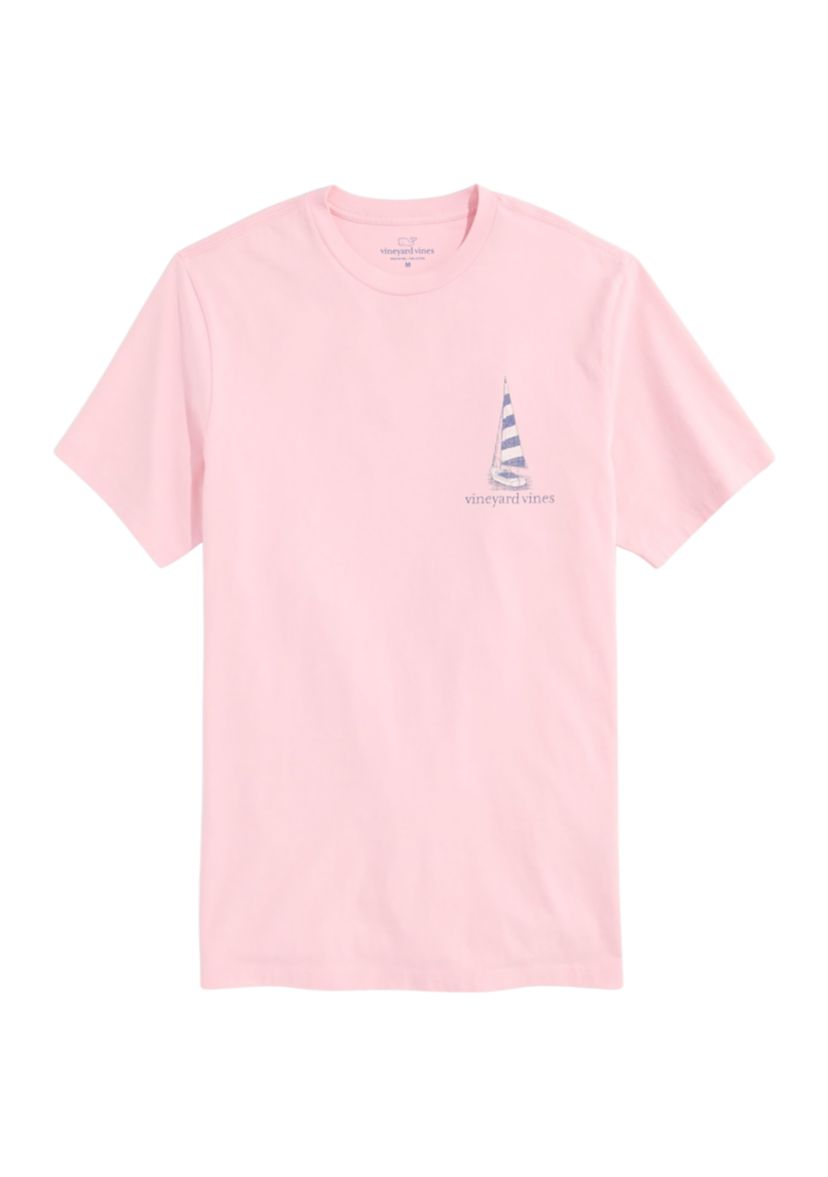 Mens Sunset Sails Short Sleeve Graphic T-Shirt