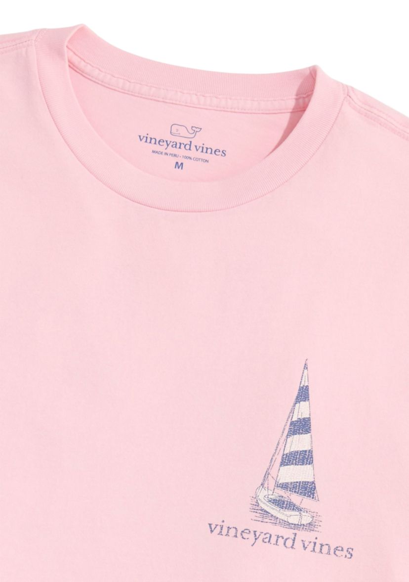 Mens Sunset Sails Short Sleeve Graphic T-Shirt