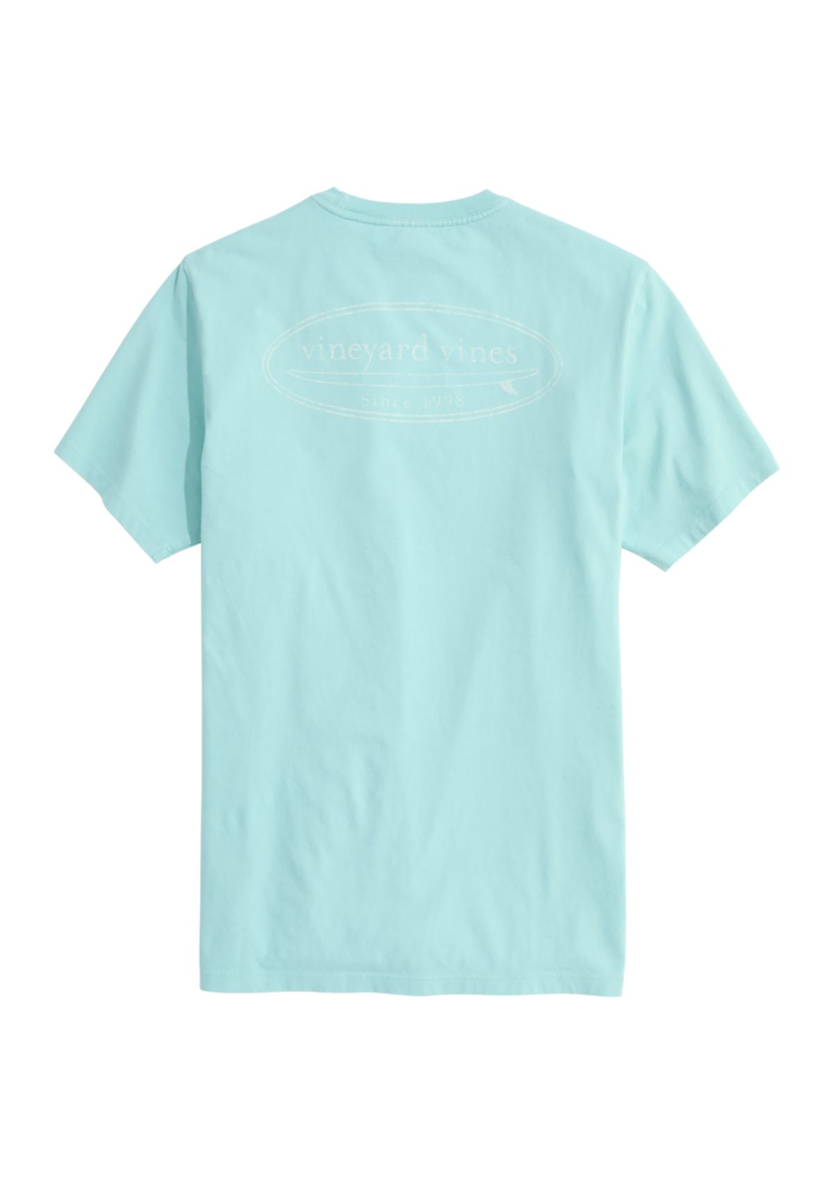 Mens Drift Dye Outlined Surf Logo Short Sleeve Pocket T-Shirt