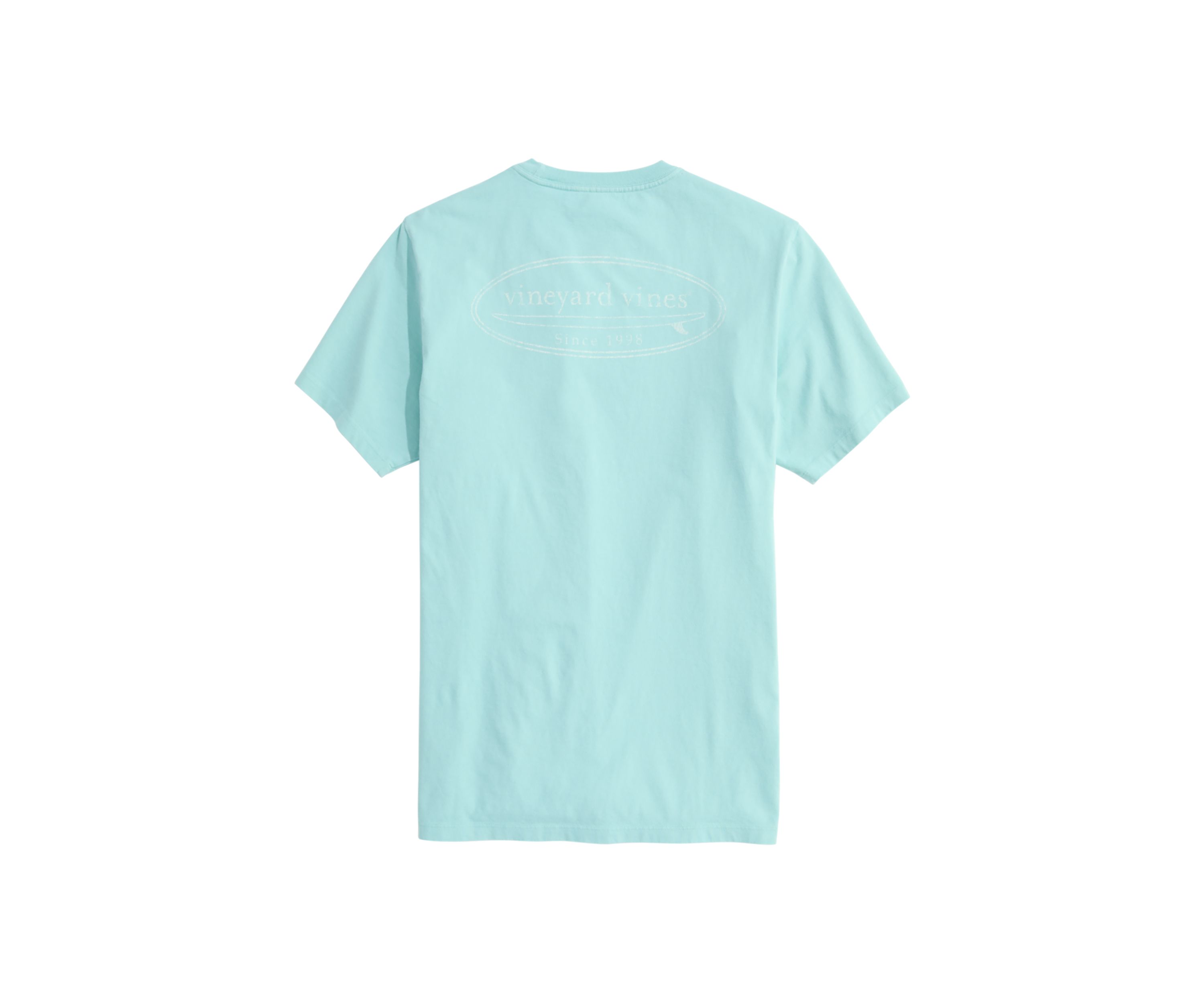 Mens Drift Dye Outlined Surf Logo Short Sleeve Pocket T-Shirt