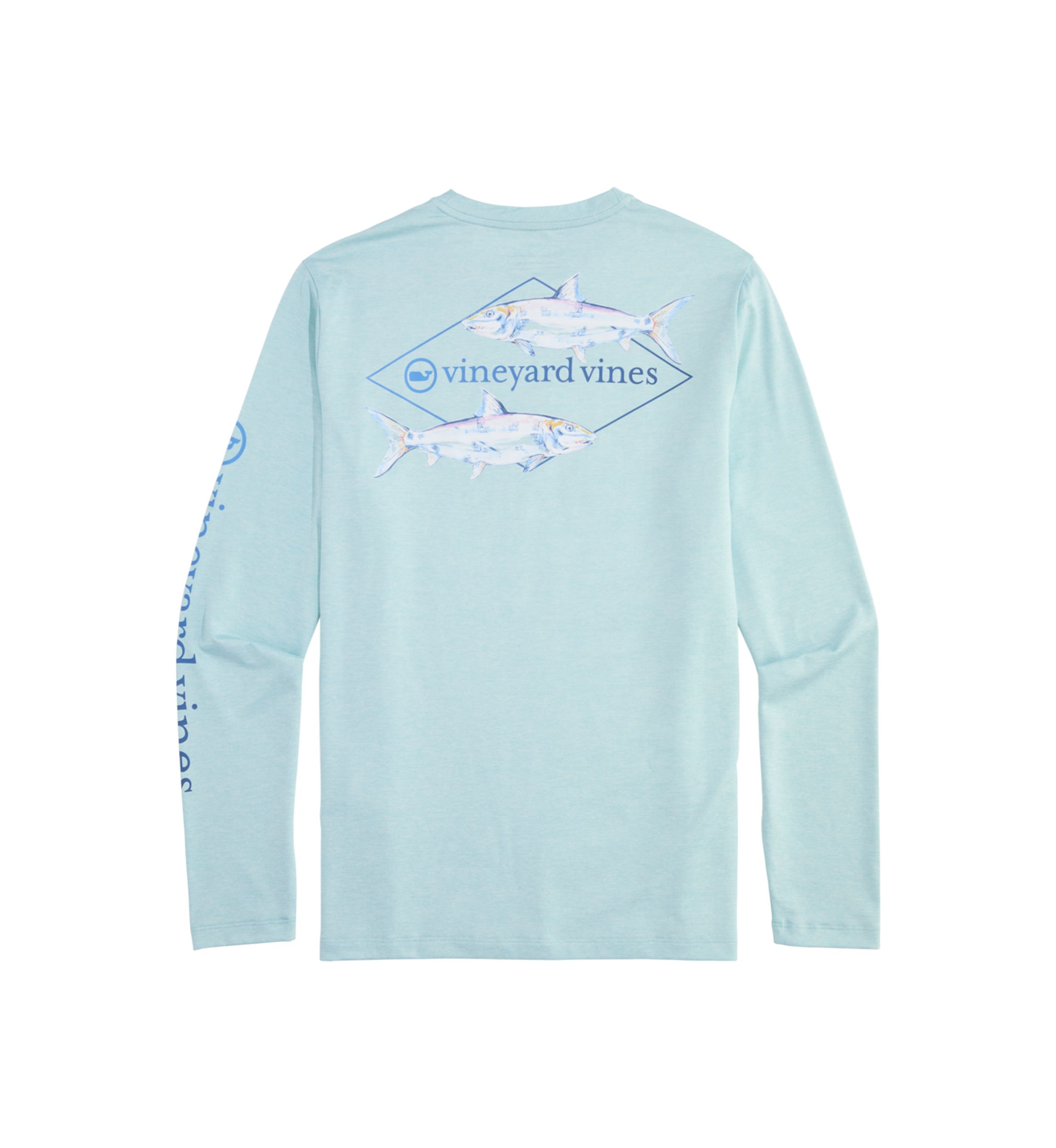 Mens Long Sleeve Harbor Graphic Performance T-Shirt
