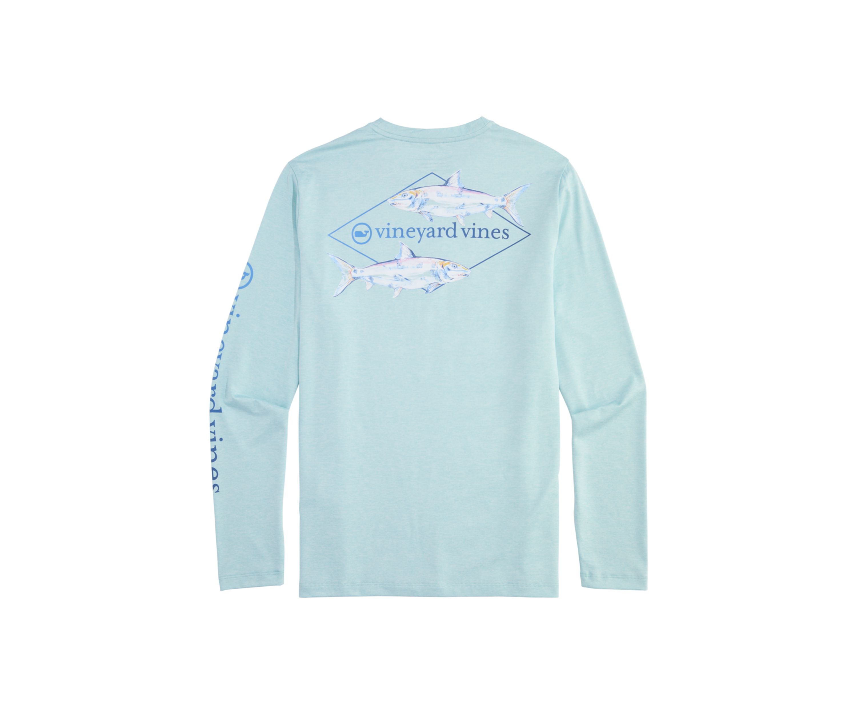 Mens Long Sleeve Harbor Graphic Performance T-Shirt