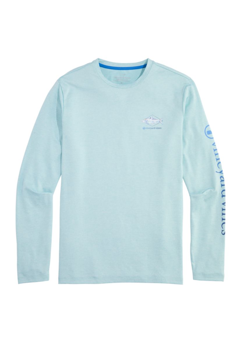 Mens Long Sleeve Harbor Graphic Performance T-Shirt