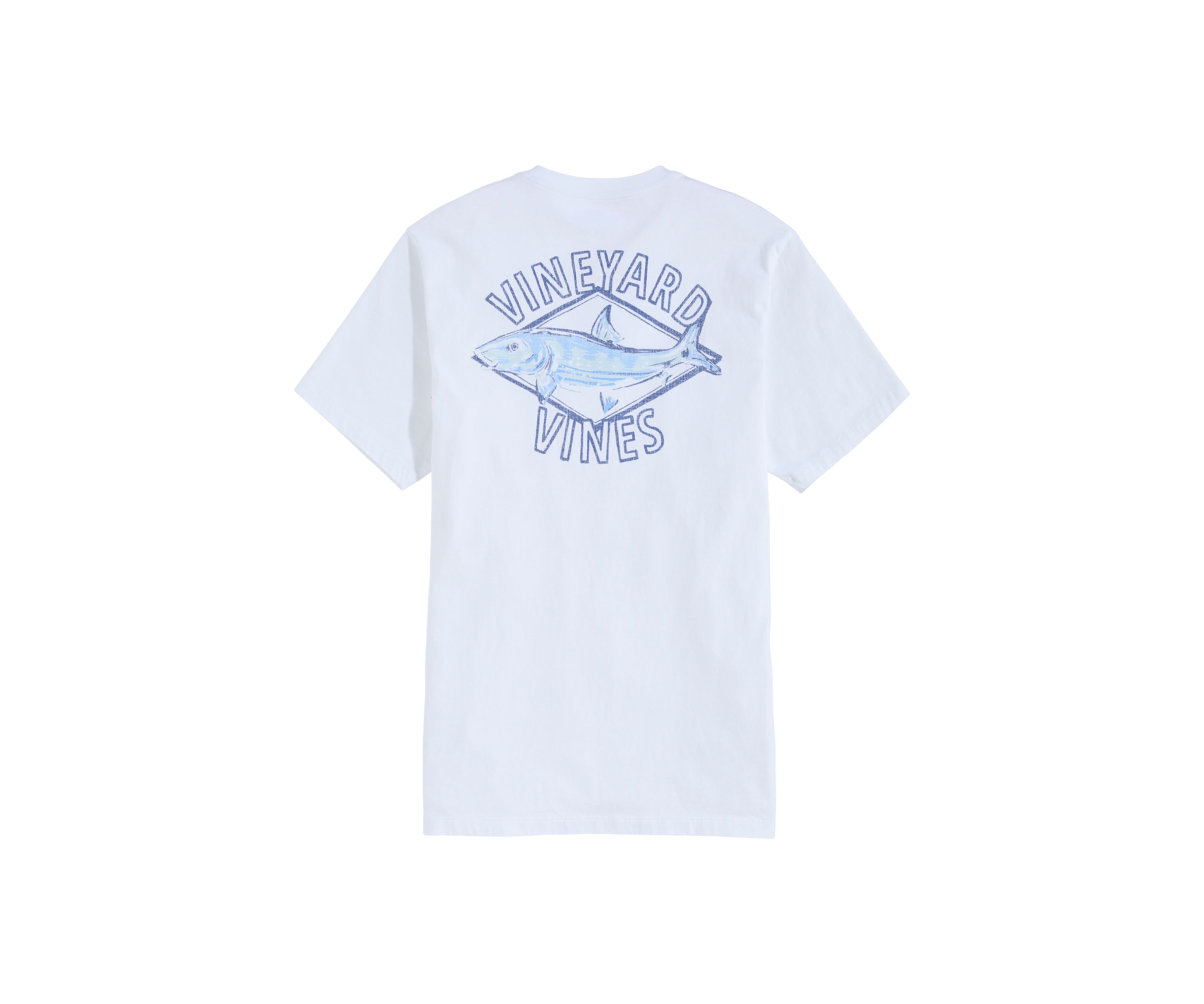 Mens Painted Bonefish Short Sleeve Pocket T-Shirt