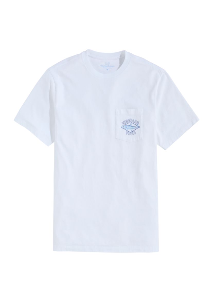 Mens Painted Bonefish Short Sleeve Pocket T-Shirt