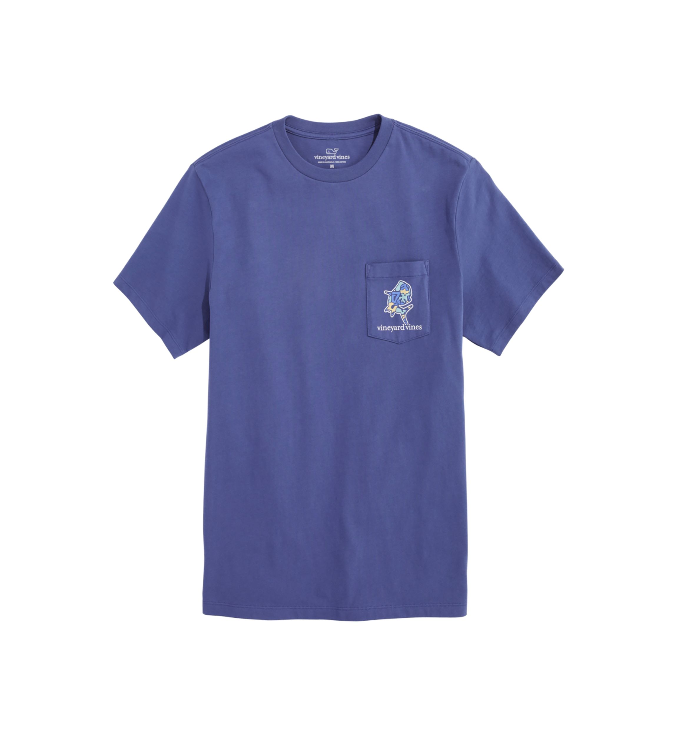 Mens Mahi Short Sleeve Pocket Graphic T-Shirt