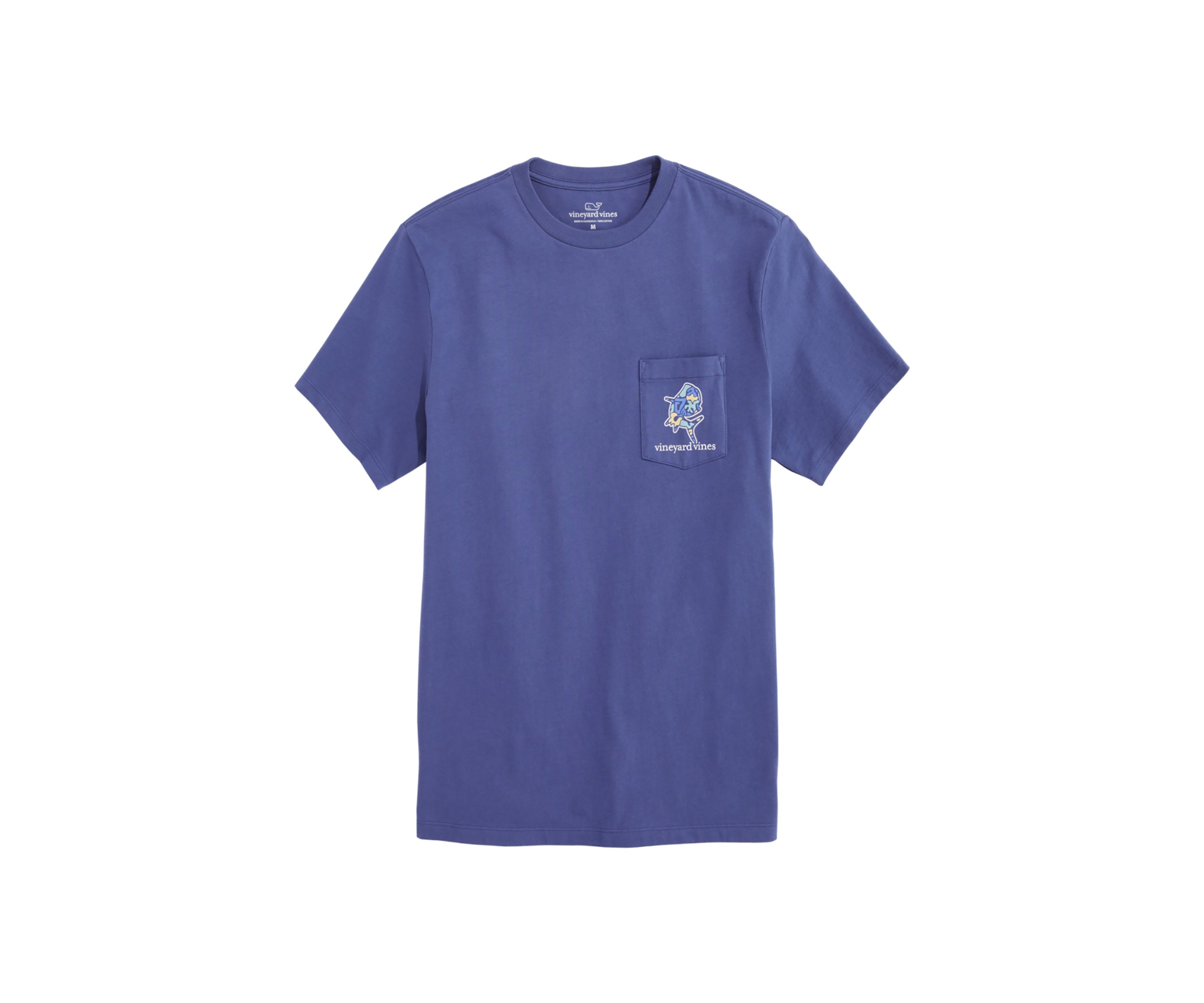 Mens Mahi Short Sleeve Pocket Graphic T-Shirt