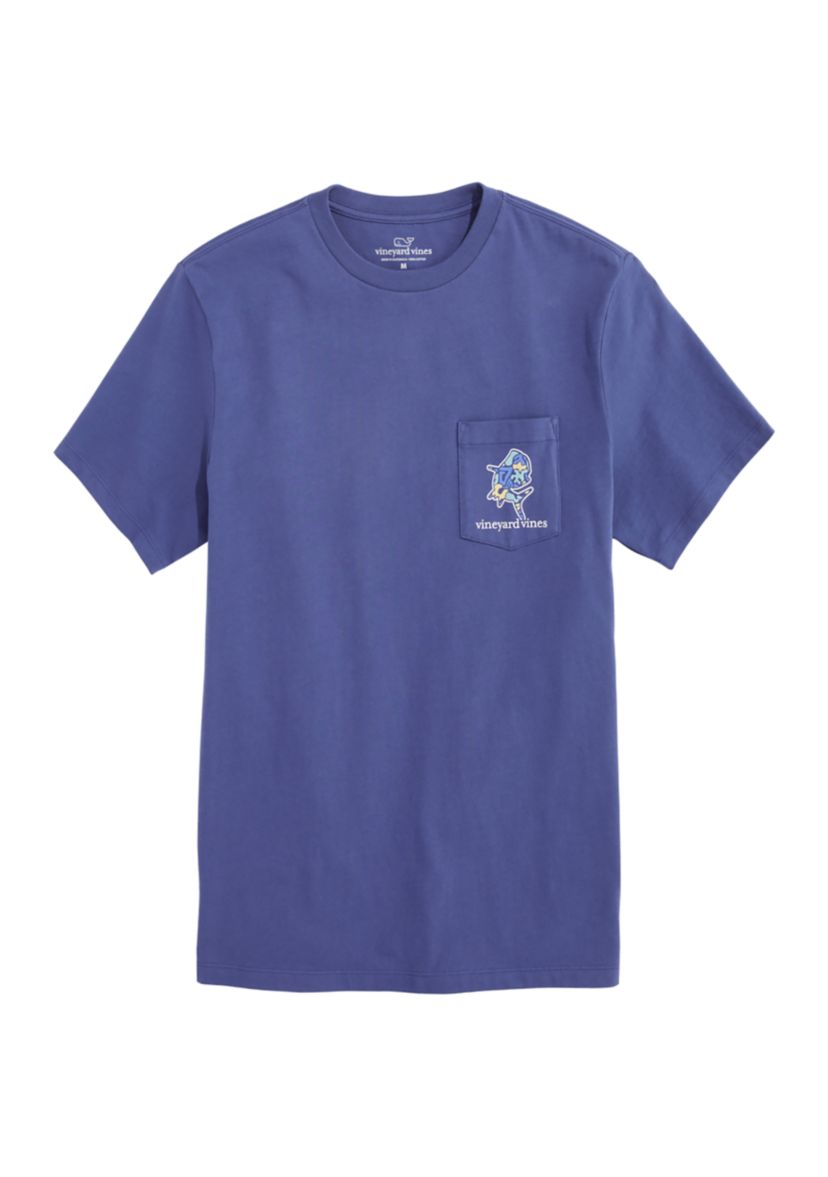 Mens Mahi Short Sleeve Pocket Graphic T-Shirt