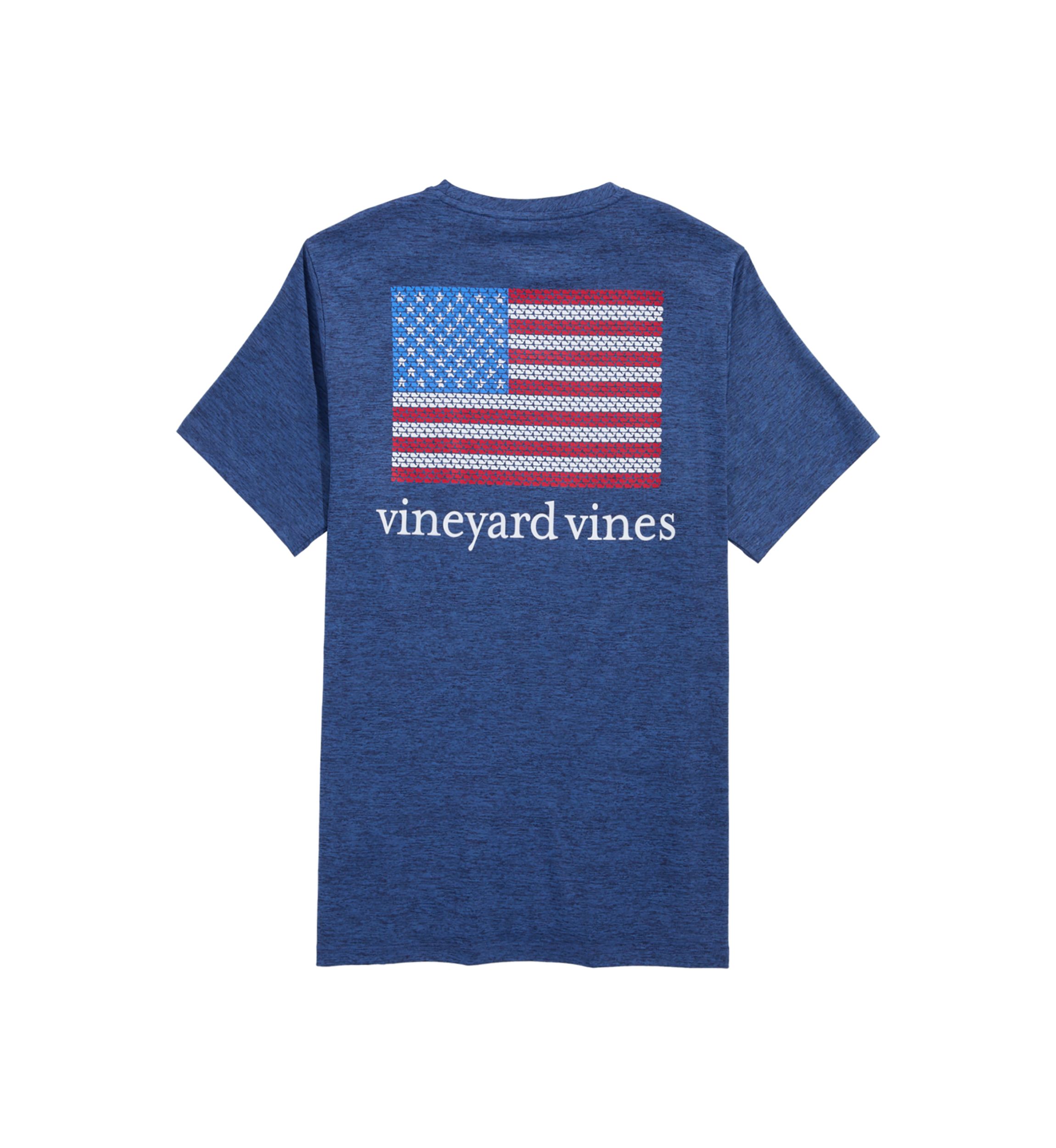 American Flag Whales Short-Sleeve Harbor Performance Graphic T-Shirt 