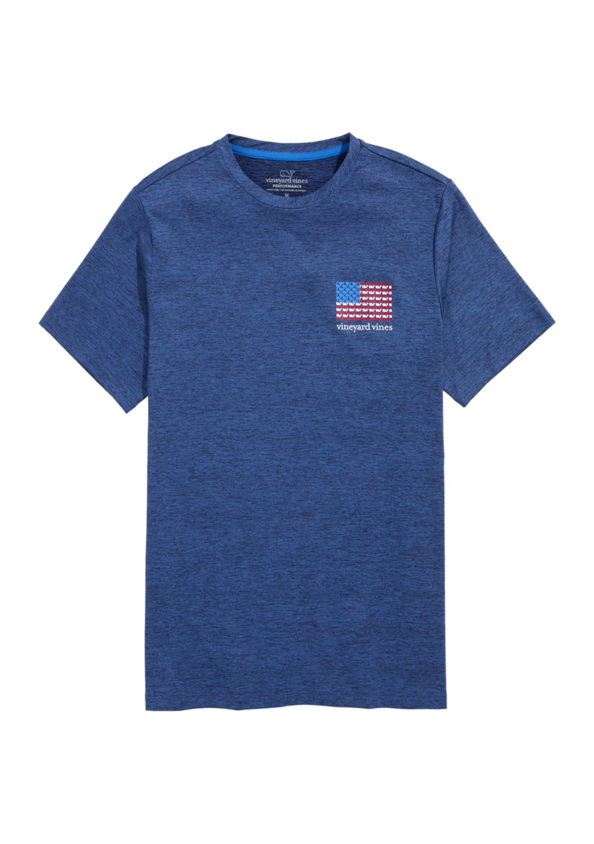 American Flag Whales Short-Sleeve Harbor Performance Graphic T-Shirt 