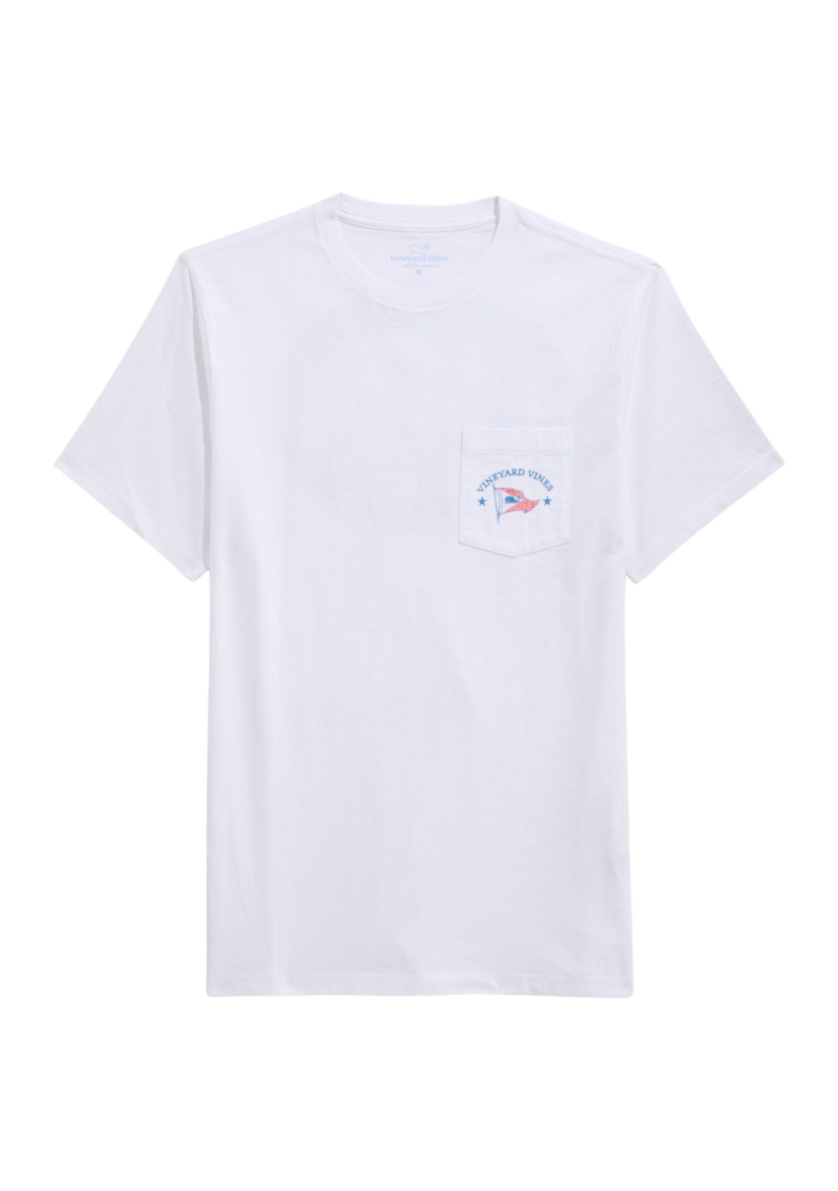 Mens Sail Scene Short Sleeve Pocket Graphic T-Shirt