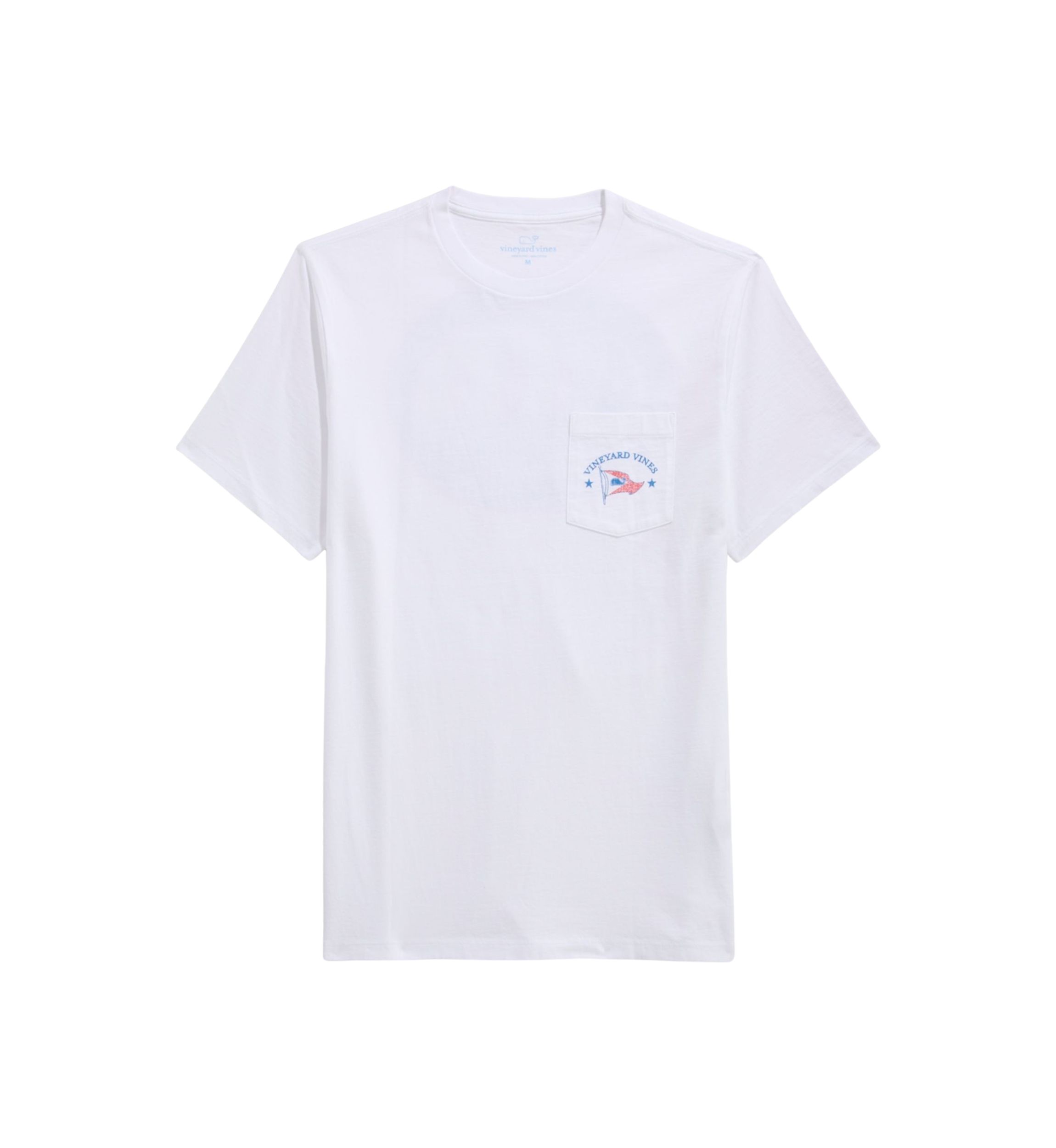 Mens Sail Scene Short Sleeve Pocket Graphic T-Shirt