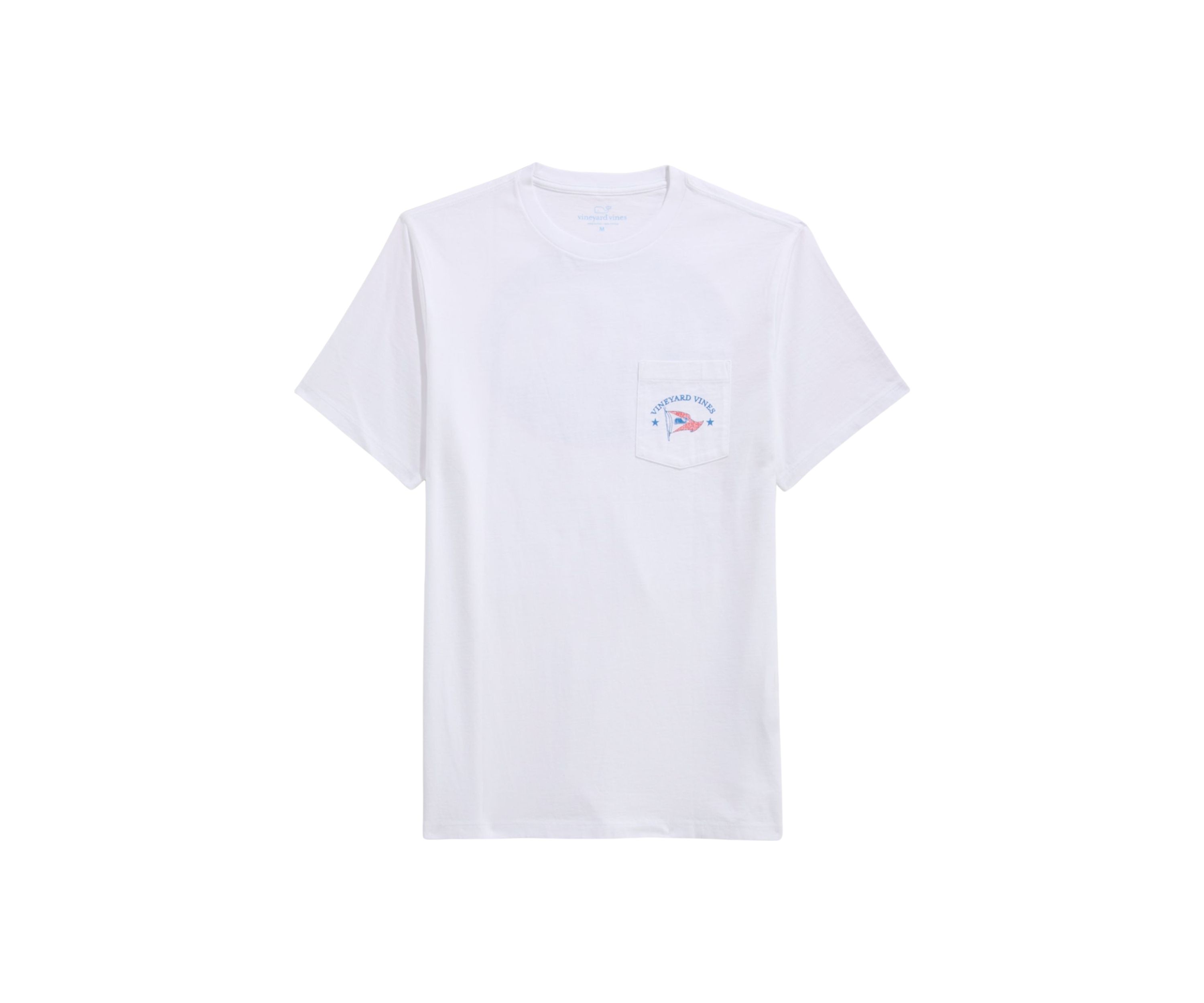 Mens Sail Scene Short Sleeve Pocket Graphic T-Shirt