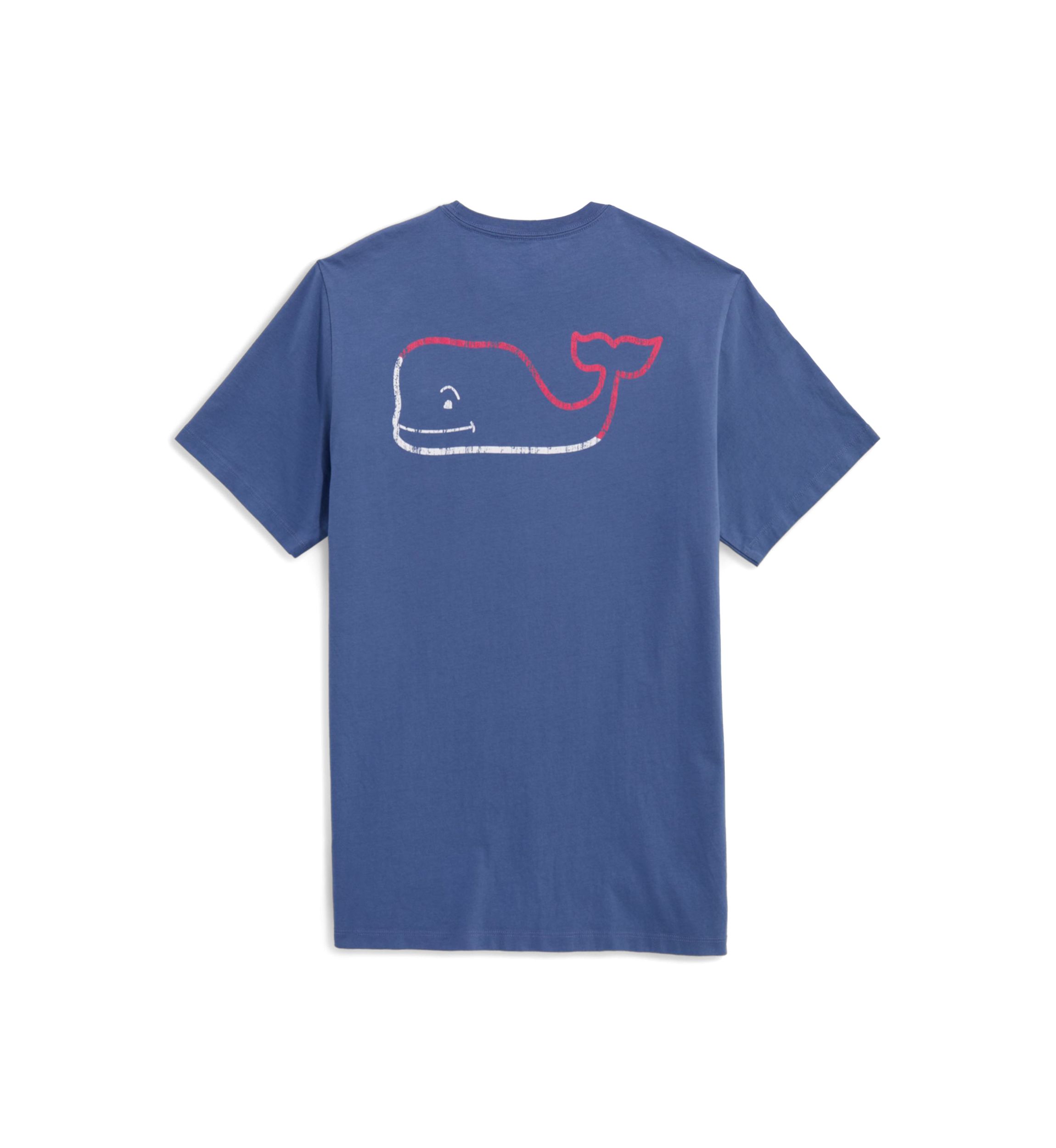 Mens Burgee Vintage Whale Short Sleeve Pocket T-Shirt