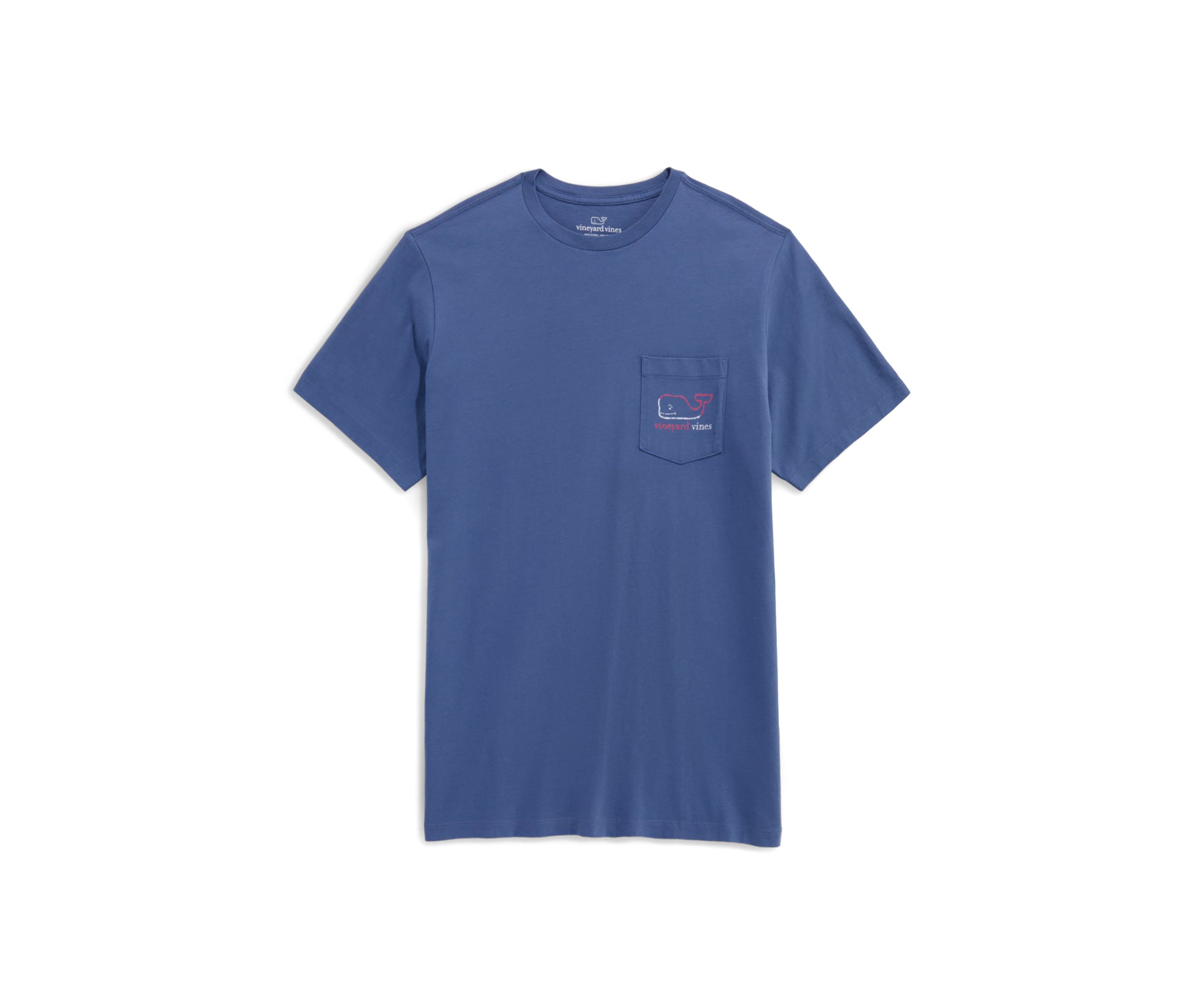 Mens Burgee Vintage Whale Short Sleeve Pocket T-Shirt