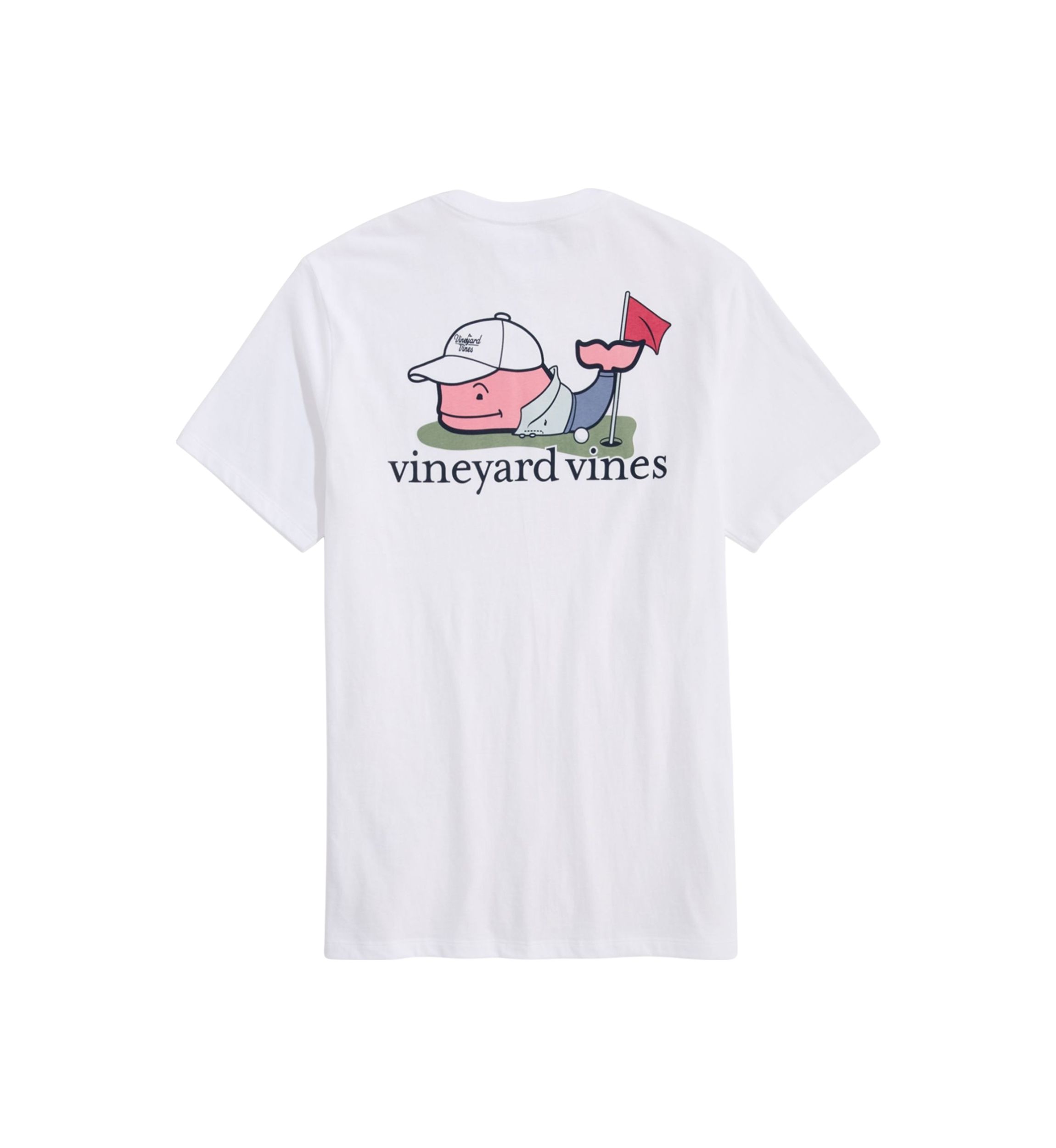 Golfer Whale Logo Graphic T-Shirt 