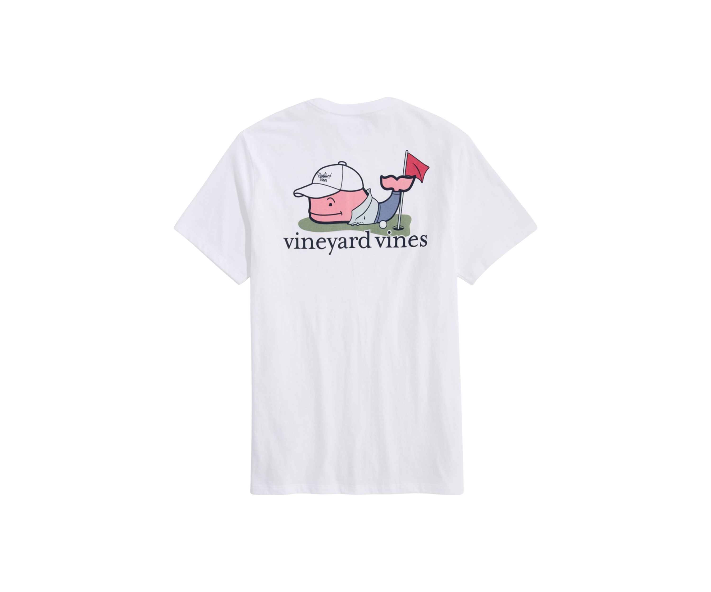 Golfer Whale Logo Graphic T-Shirt 