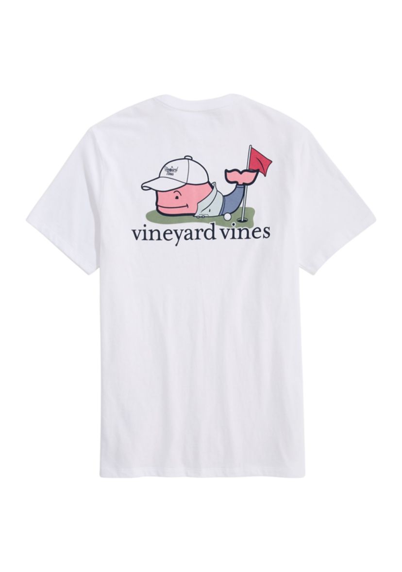 Golfer Whale Logo Graphic T-Shirt 