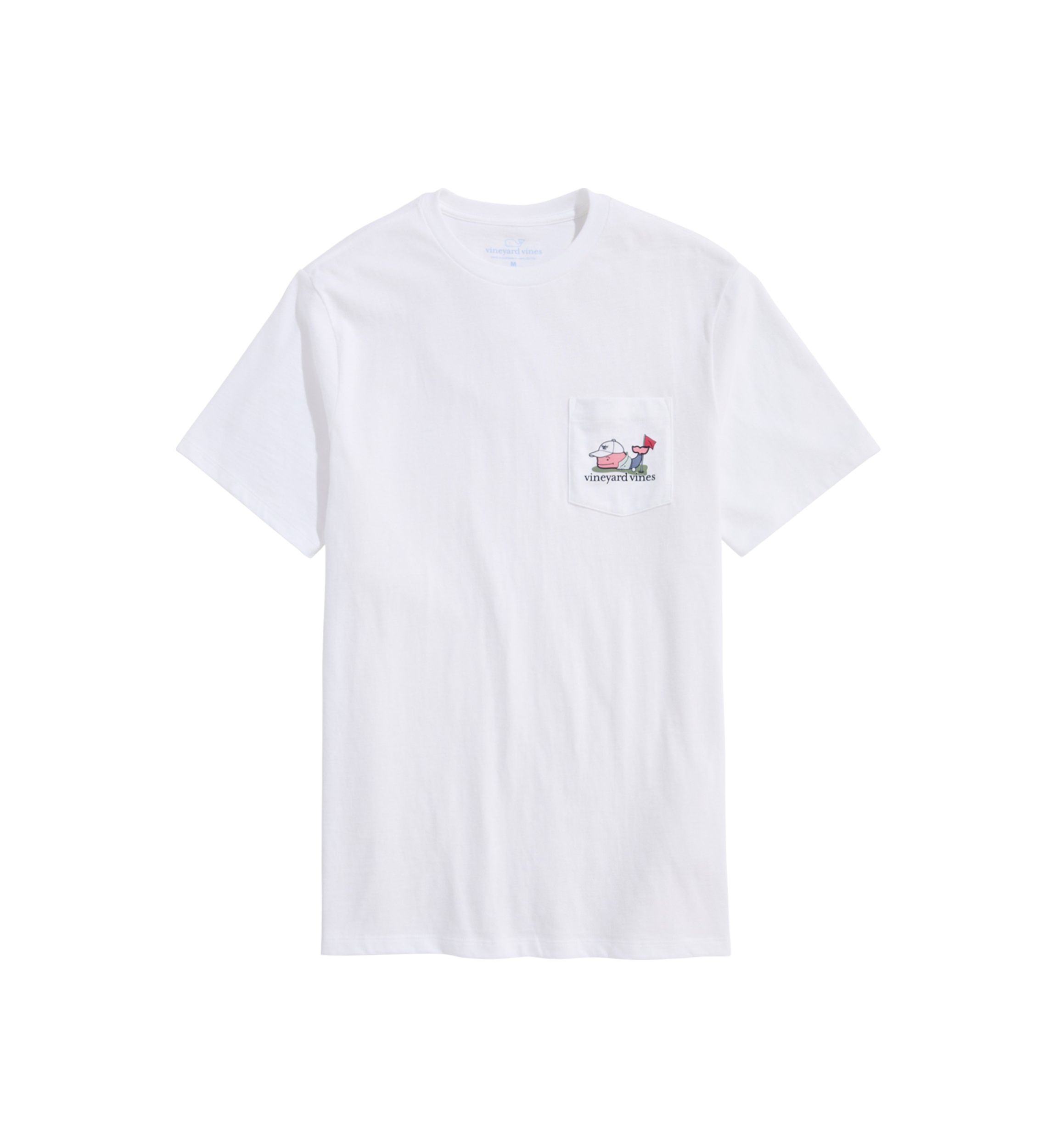 Golfer Whale Logo Graphic T-Shirt 