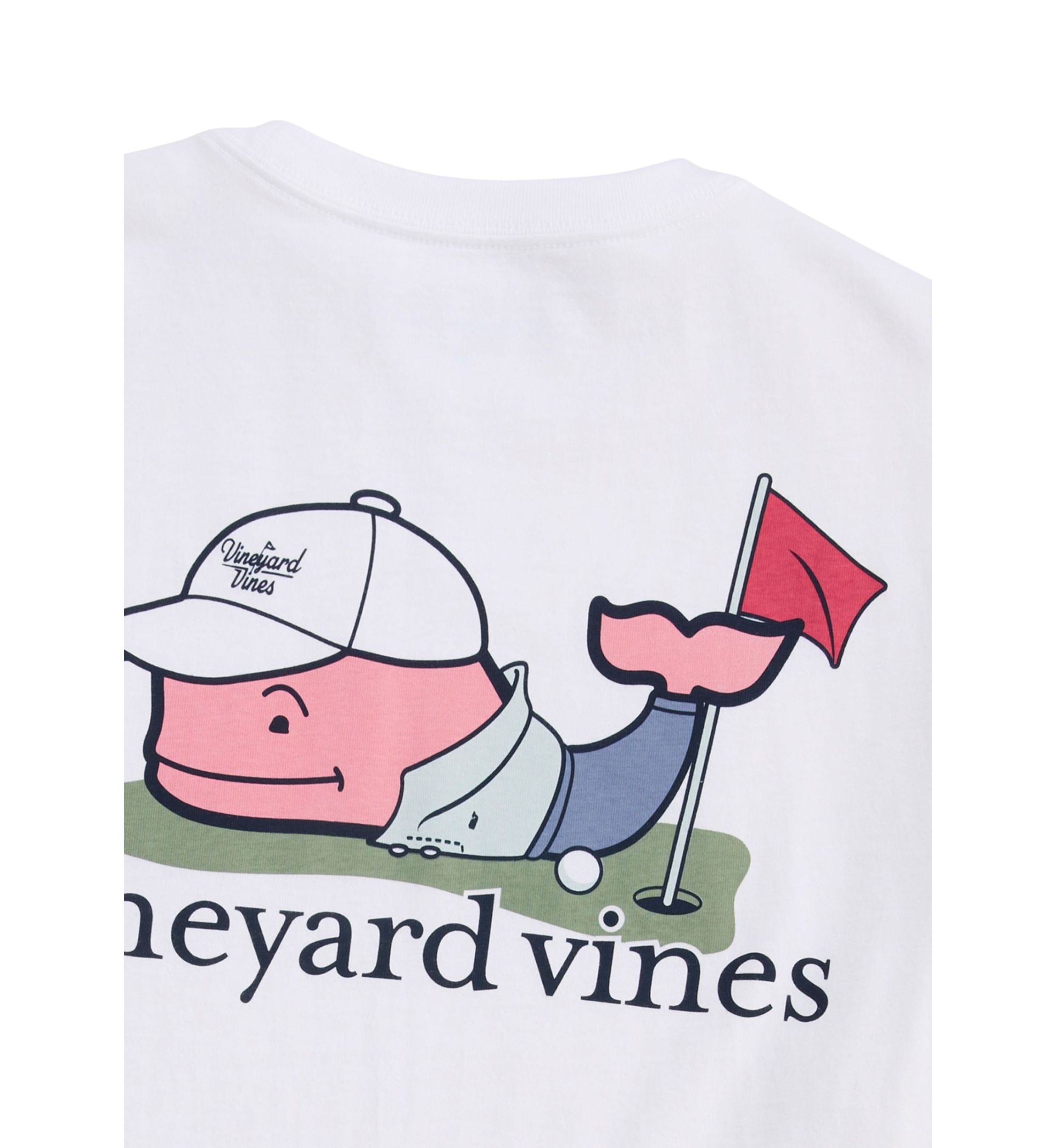 Golfer Whale Logo Graphic T-Shirt 