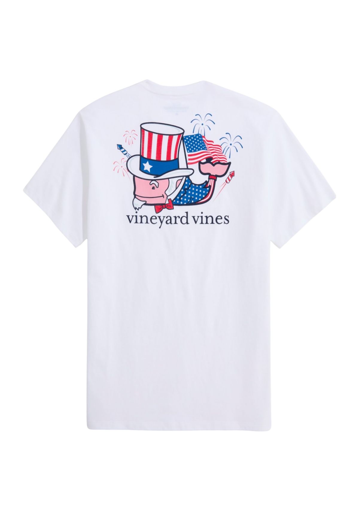 Mens Uncle Sam Whale Short Sleeve Pocket T-Shirt