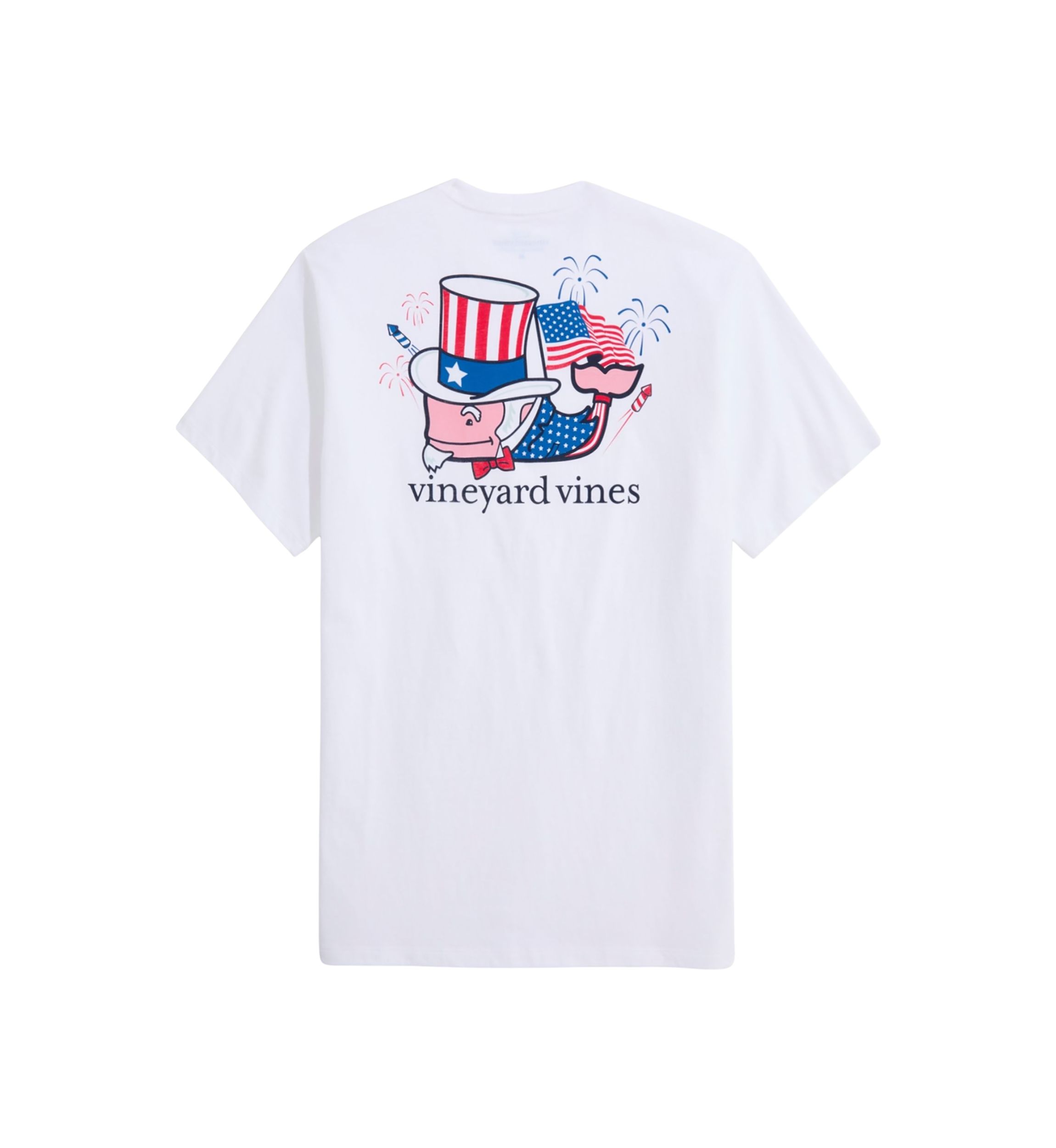 Mens Uncle Sam Whale Short Sleeve Pocket T-Shirt