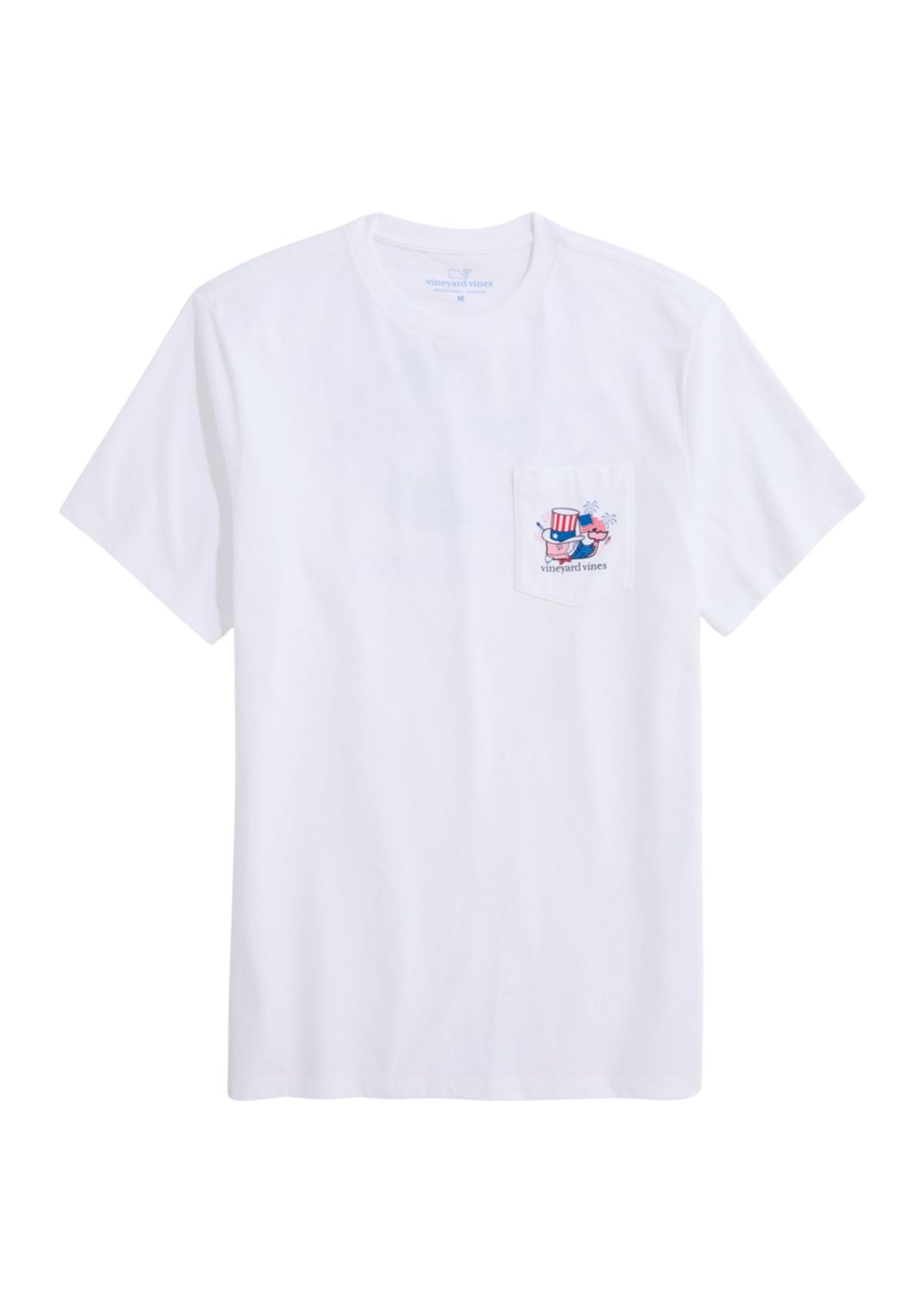 Mens Uncle Sam Whale Short Sleeve Pocket T-Shirt