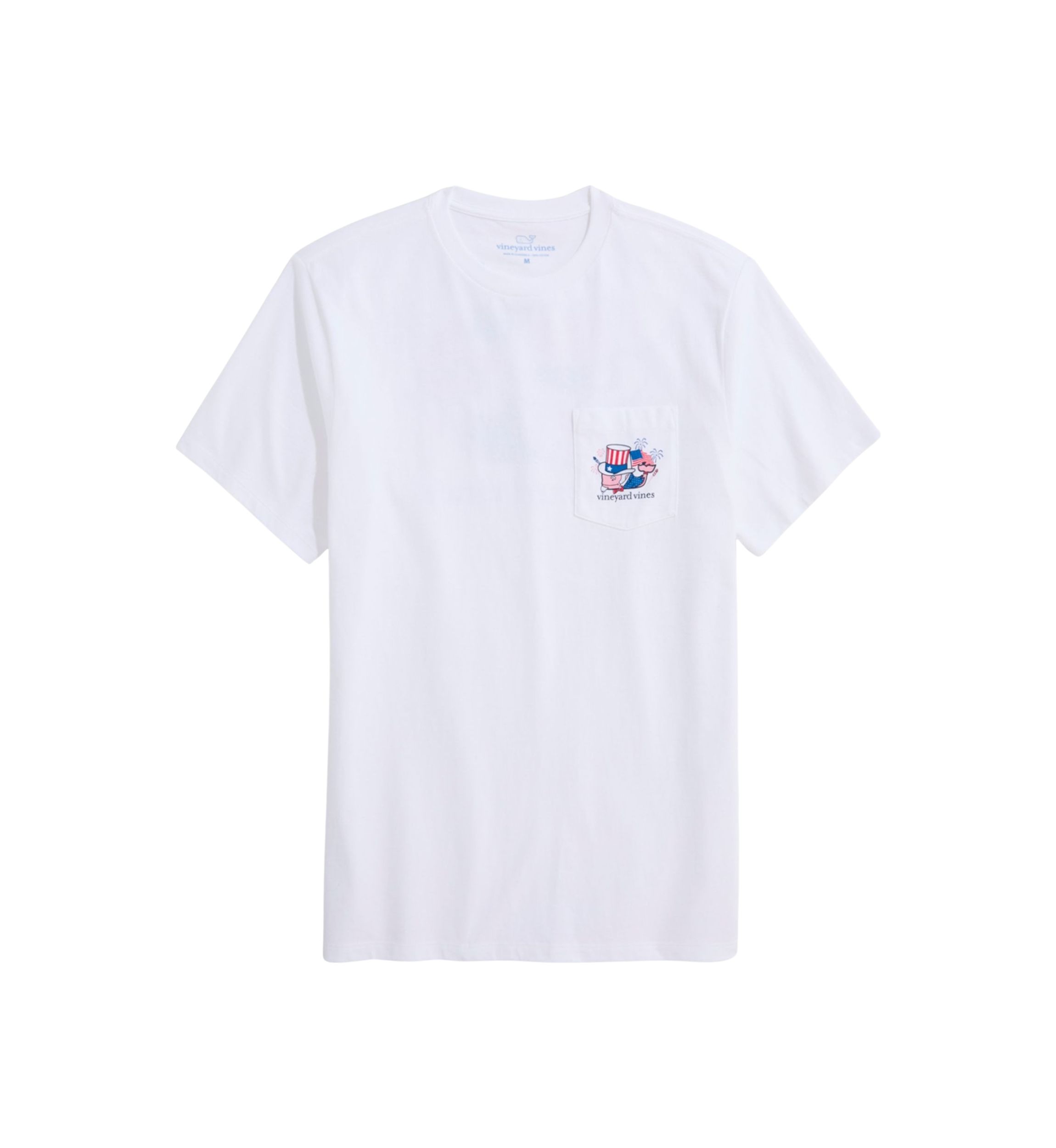 Mens Uncle Sam Whale Short Sleeve Pocket T-Shirt