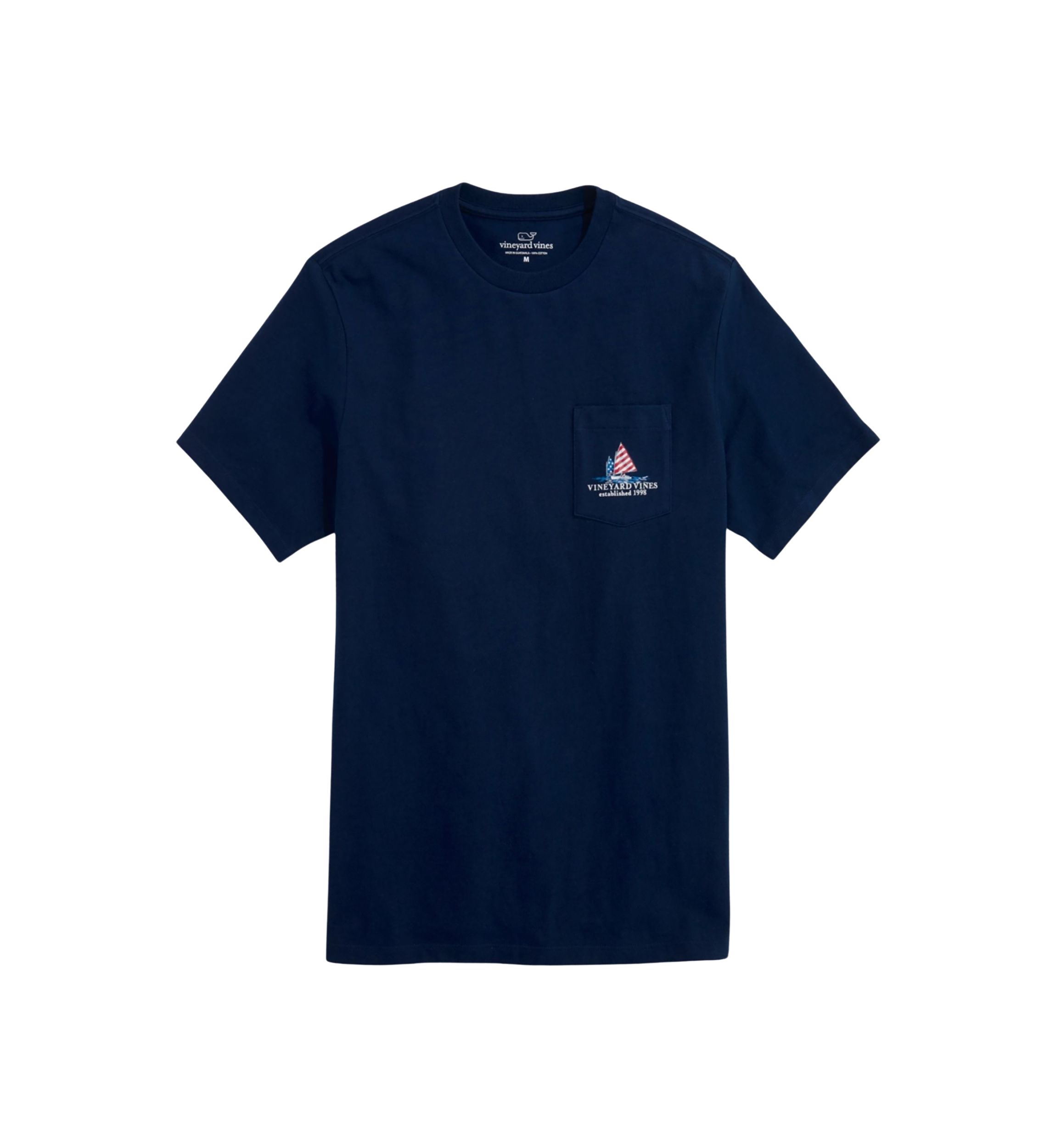 Mens Afternoon Sailing Americana Short Sleeve Pocket T-Shirt