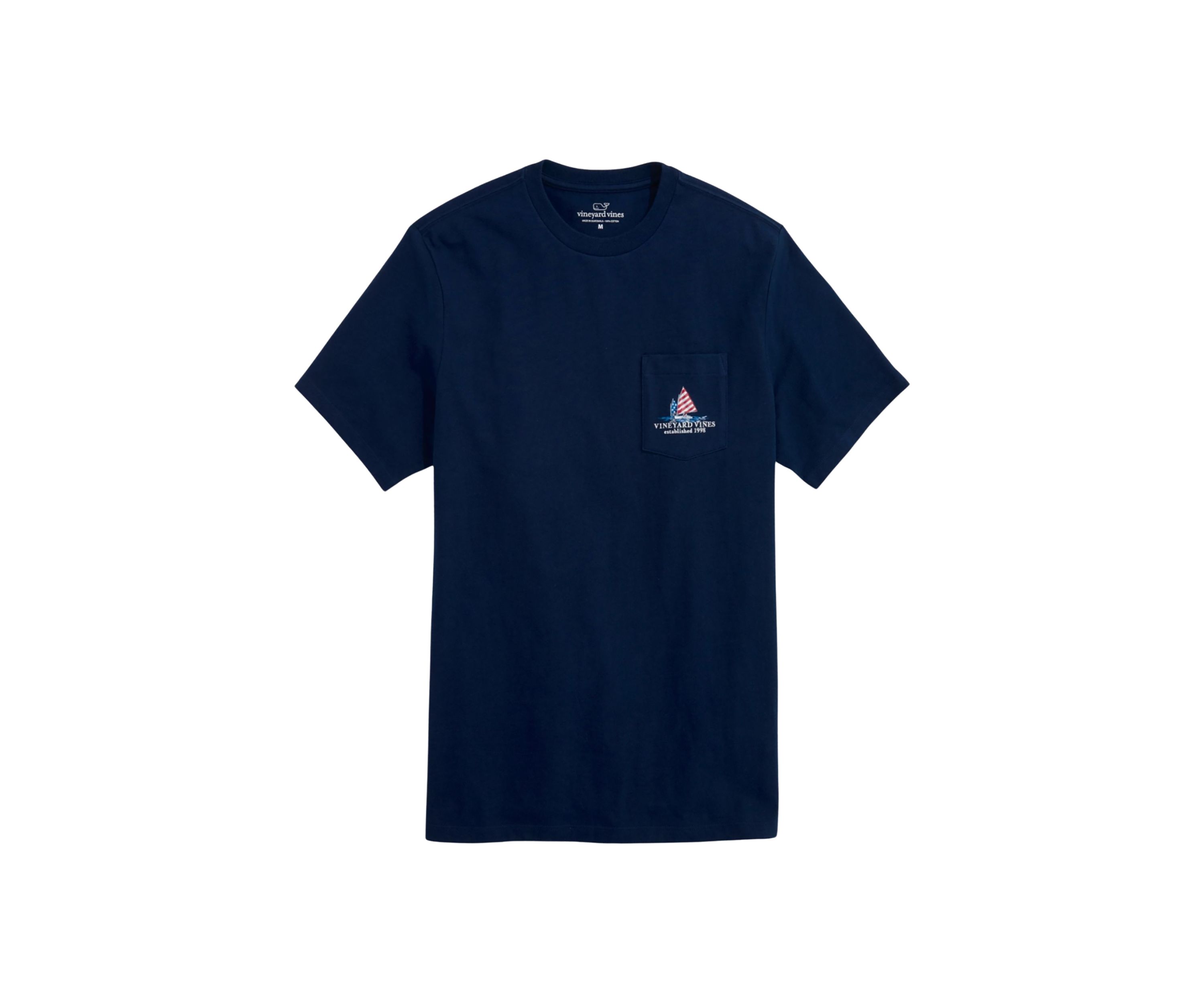 Mens Afternoon Sailing Americana Short Sleeve Pocket T-Shirt