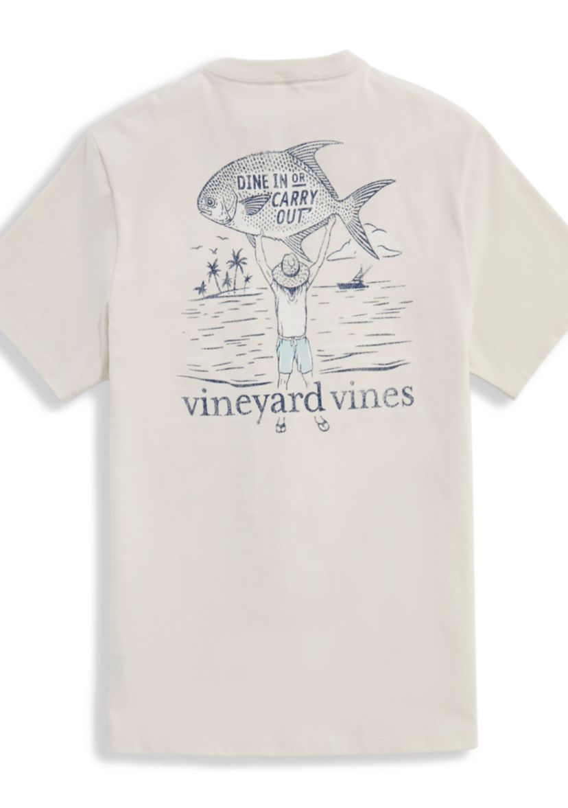 Mens Carry Out Short Sleeve Pocket Graphic T-Shirt