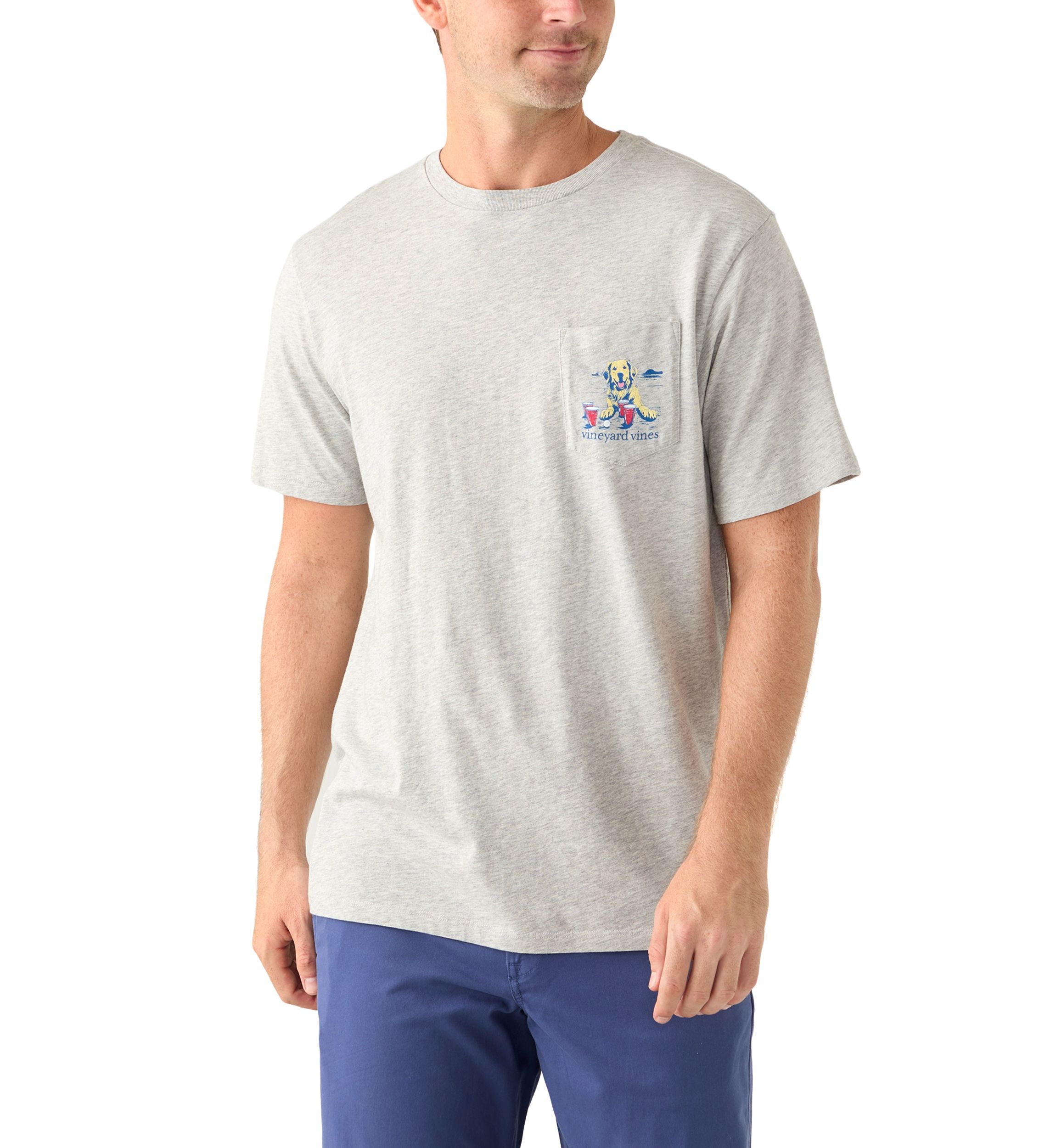Mens Pup Cup Short Sleeve Pocket T-Shirt