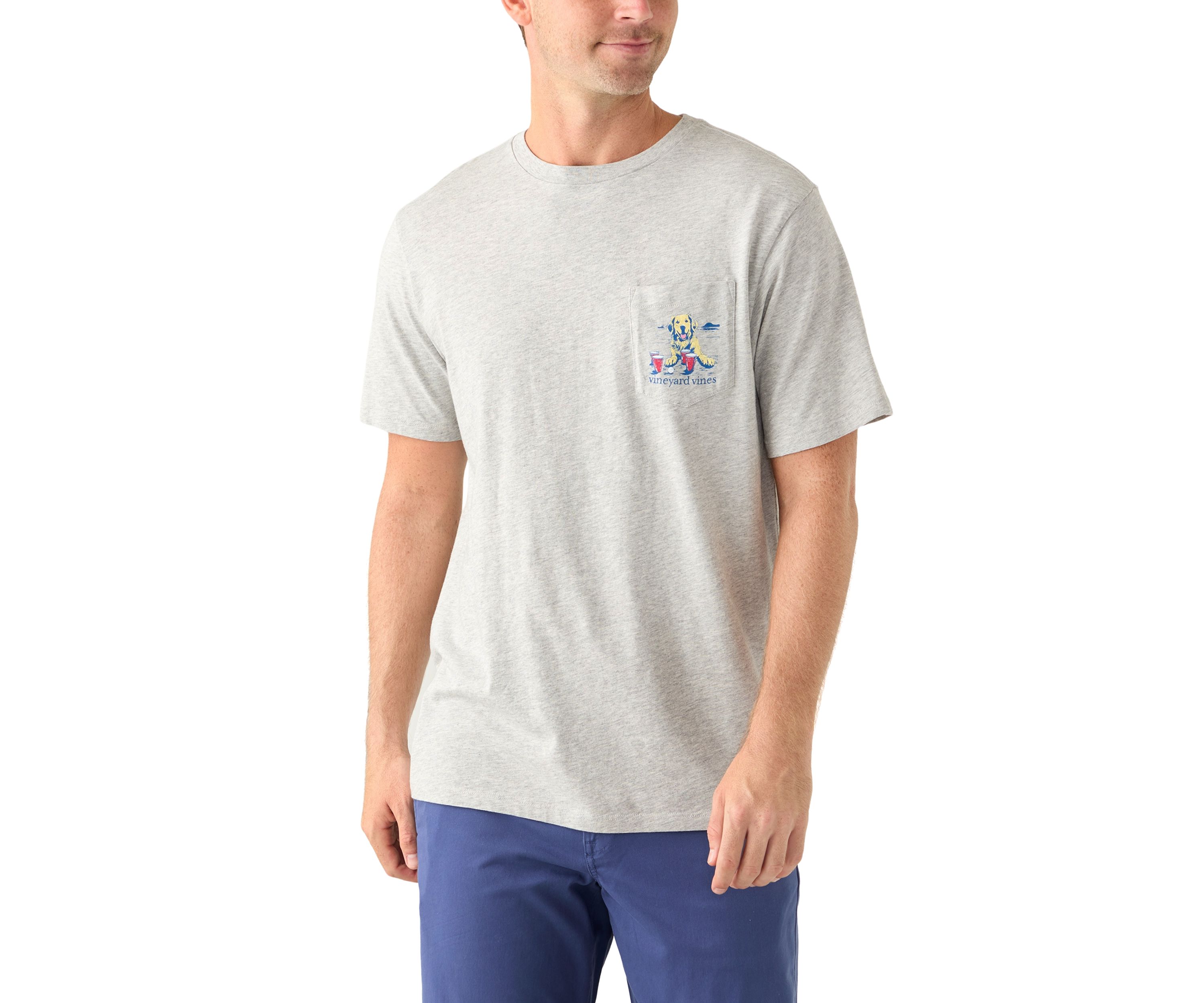 Mens Pup Cup Short Sleeve Pocket T-Shirt