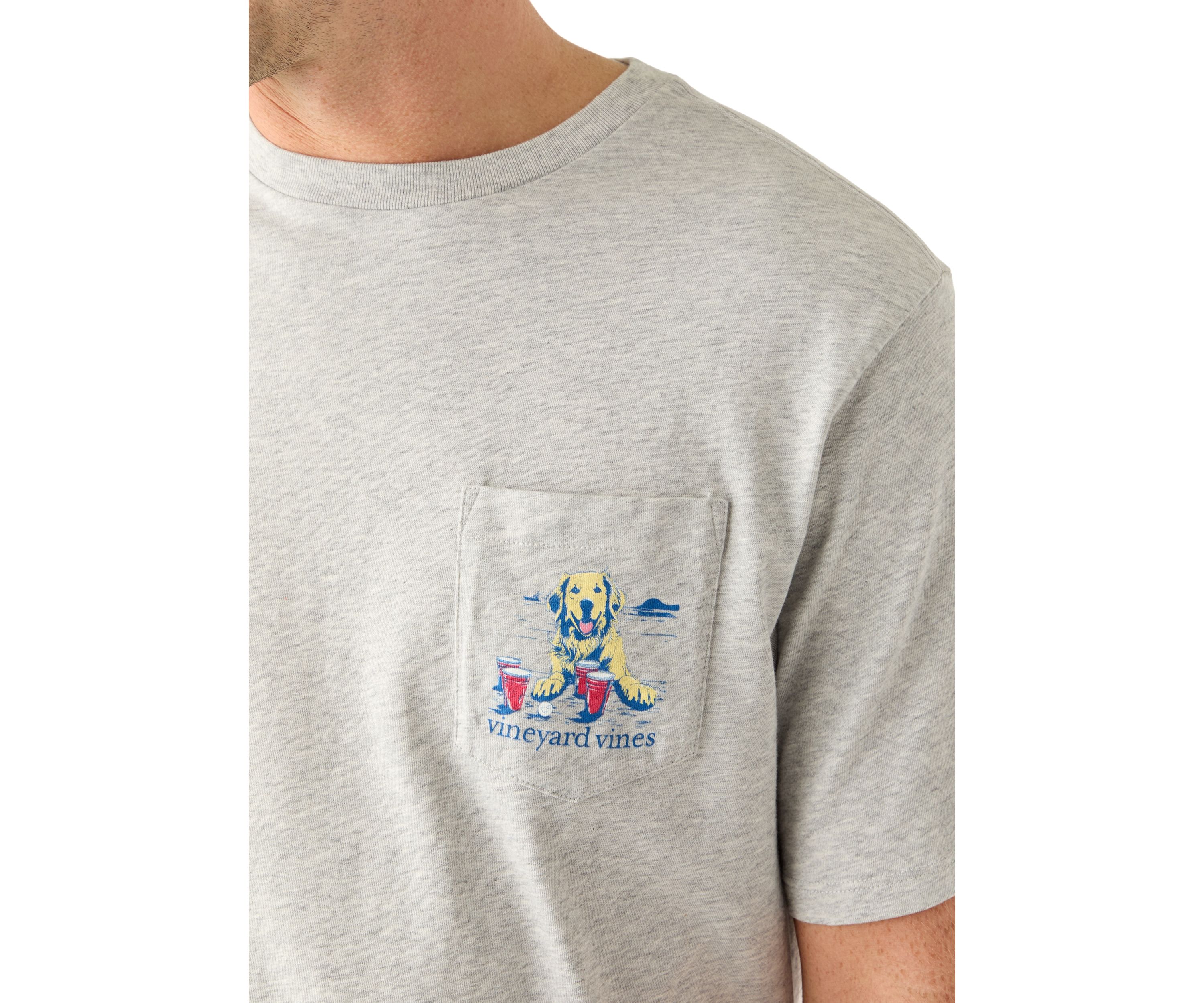 Mens Pup Cup Short Sleeve Pocket T-Shirt