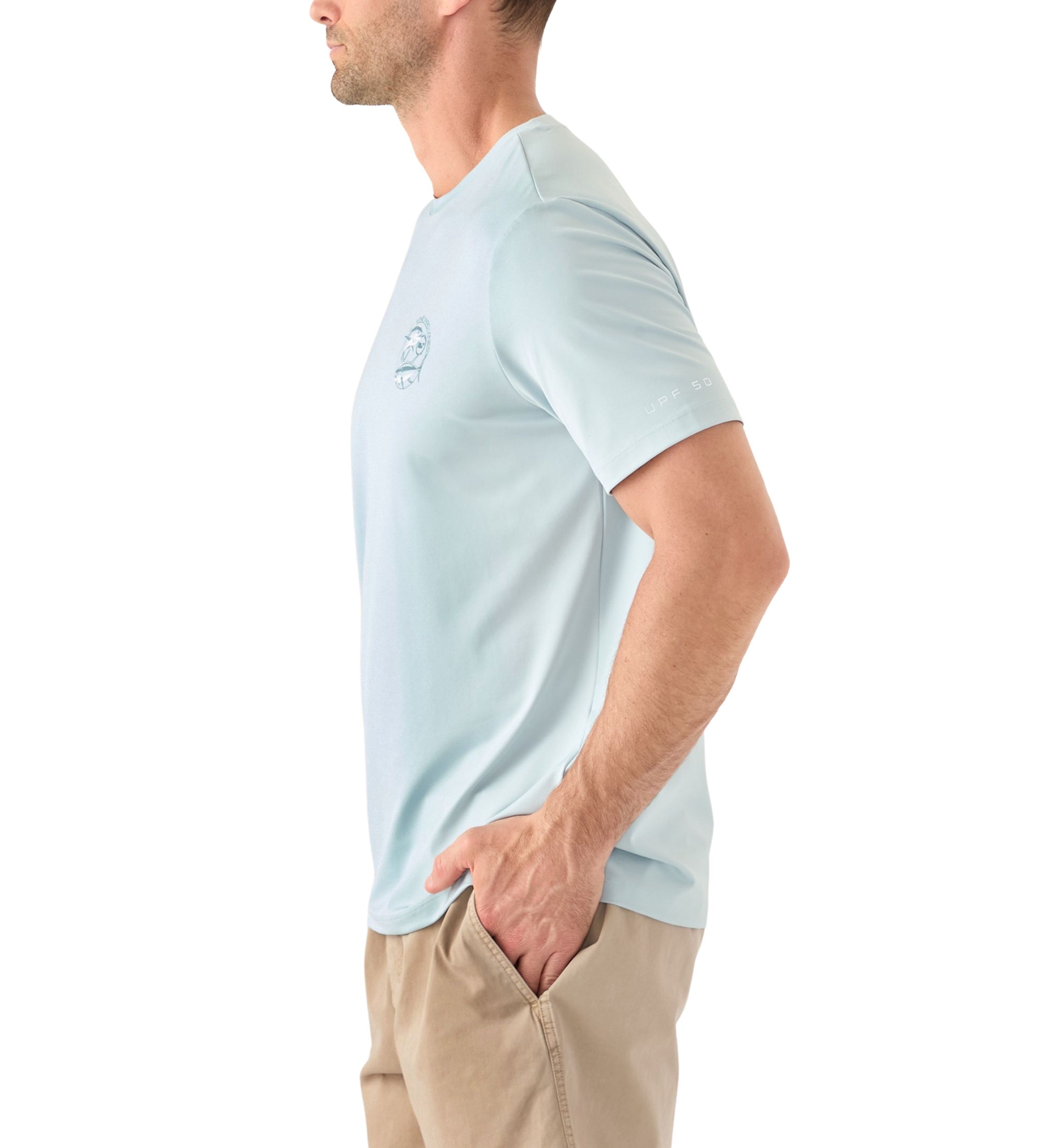 Mens Tuna Circle Short Sleeve Harbor Performance Graphic T-Shirt
