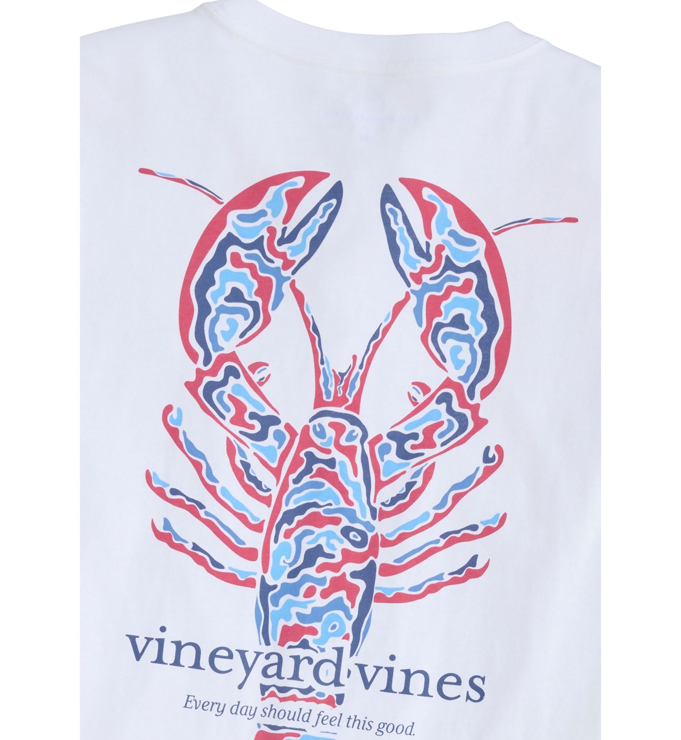 Mens Camo Fill Lobster Short Sleeve Pocket Graphic T-Shirt