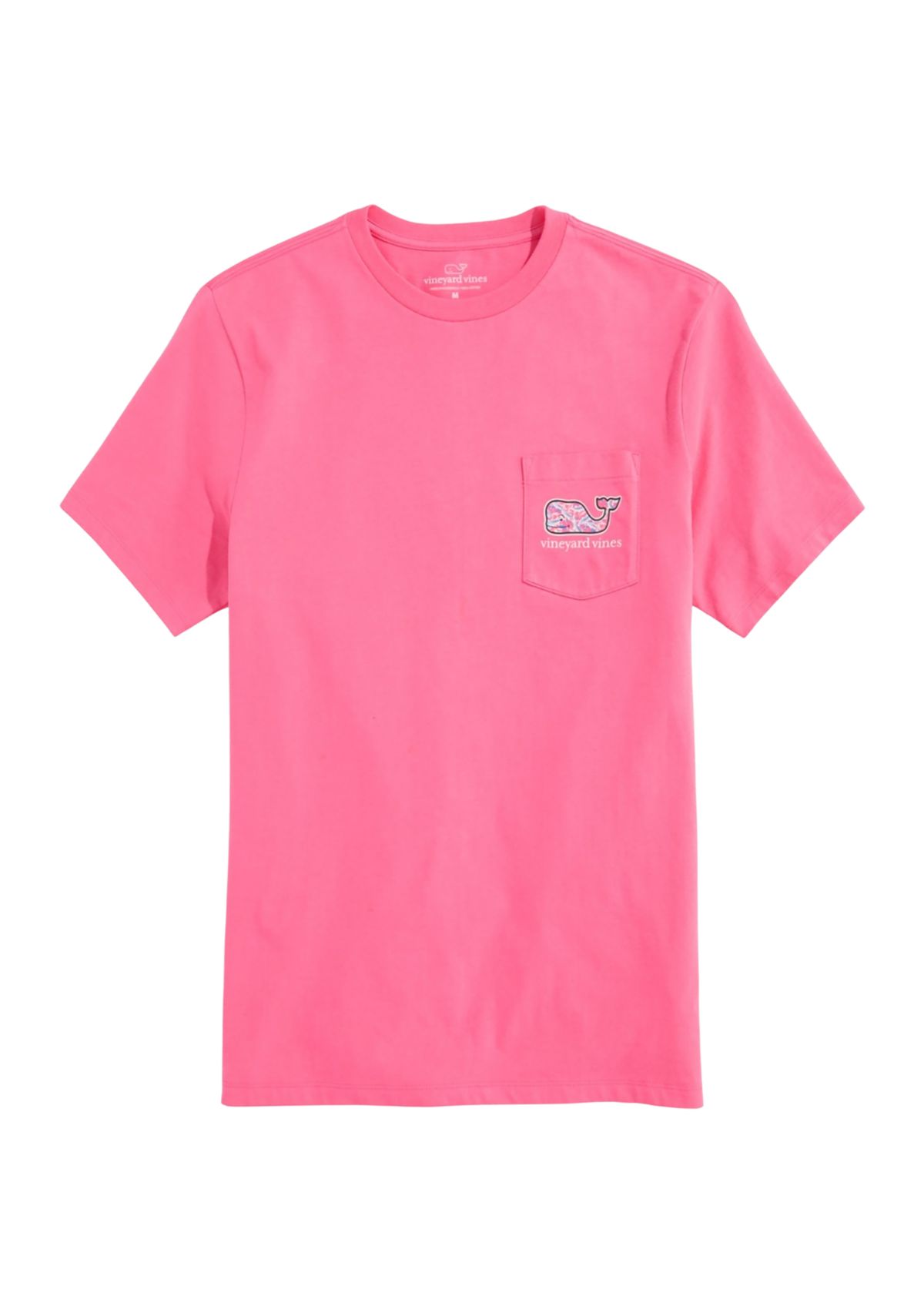 Mens Bone Fishing Whale Fill Short Sleeve Pocket T-Shirt