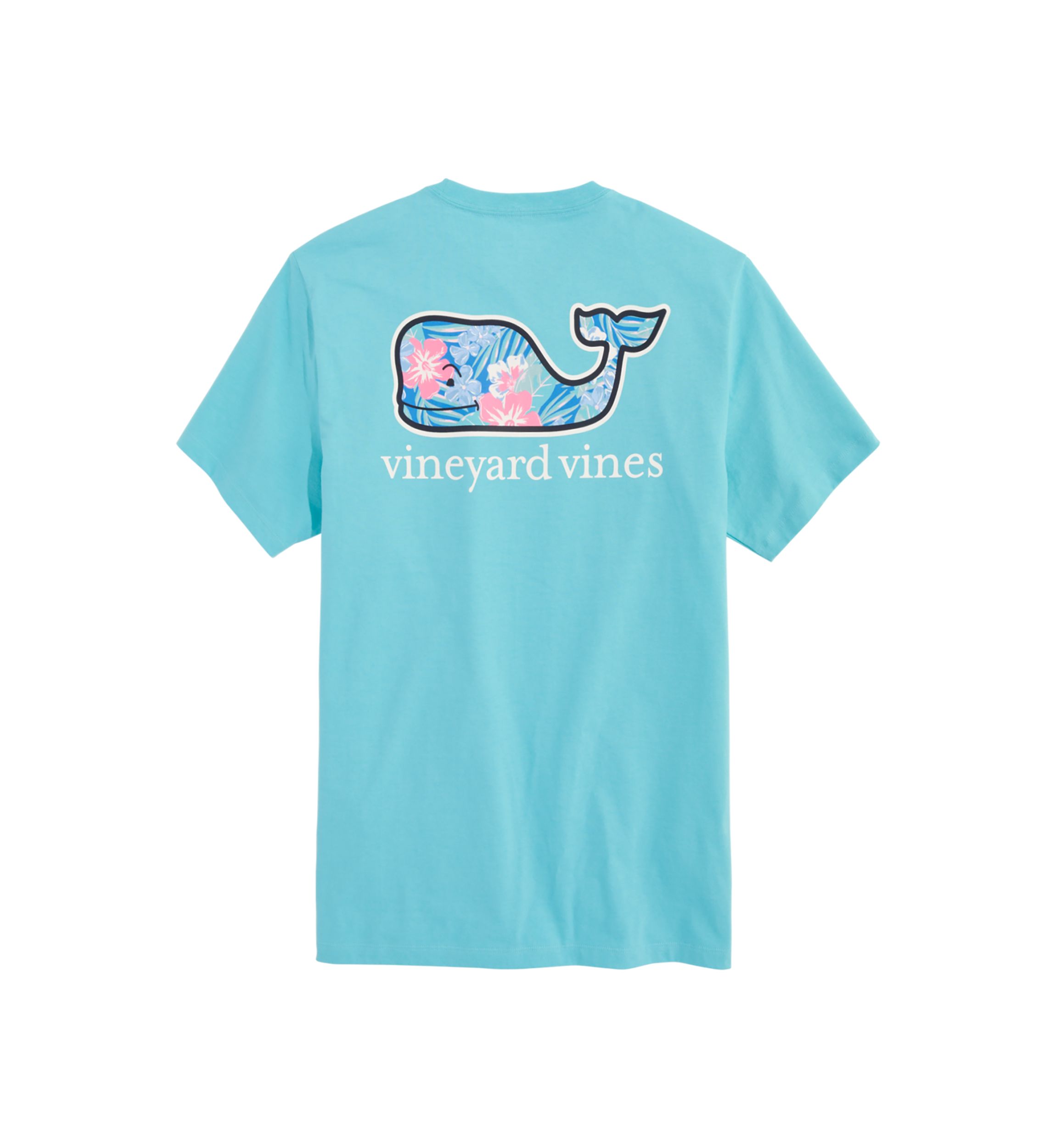 Vintage Floral Whale Graphic T-Shirt