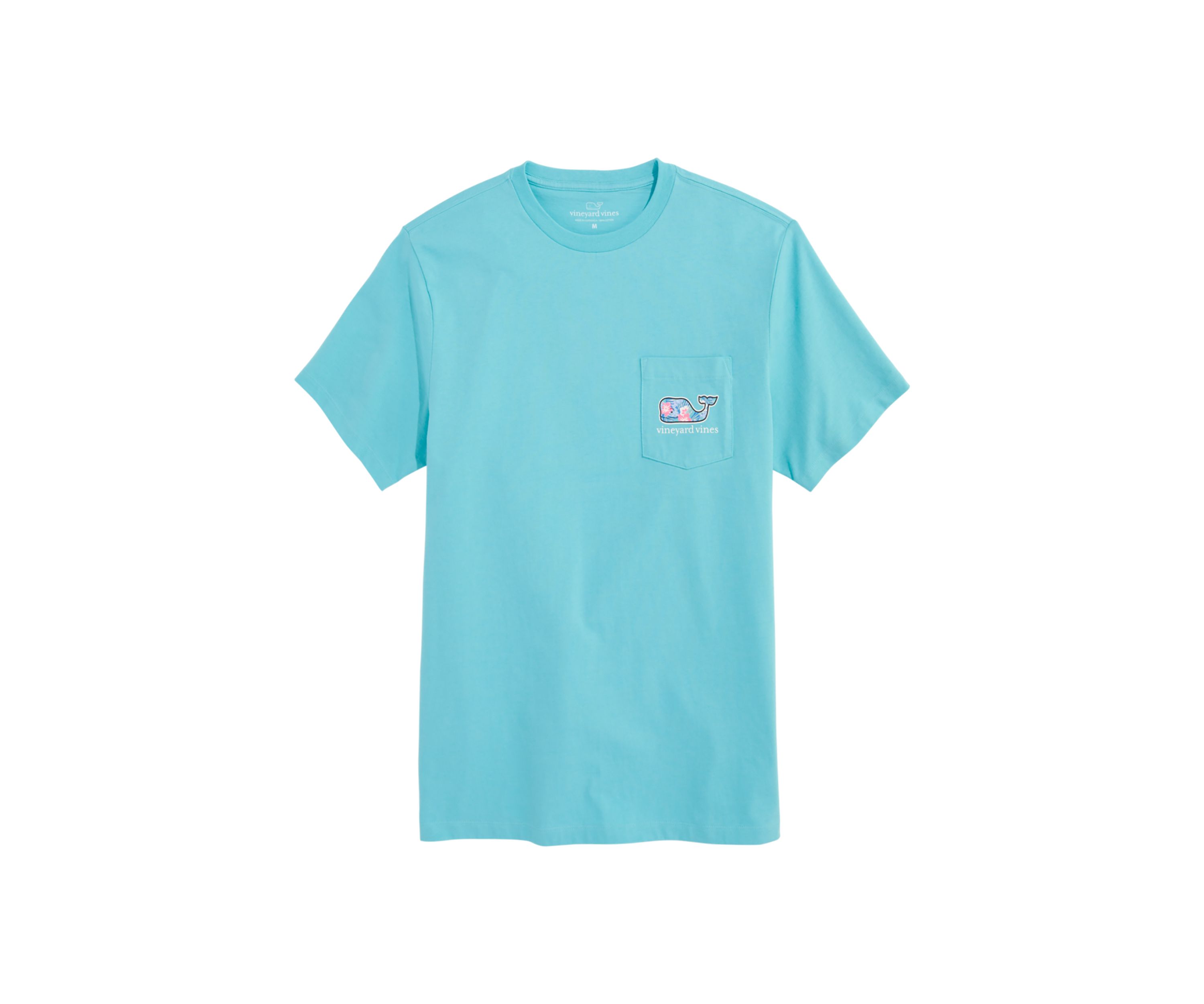 Vintage Floral Whale Graphic T-Shirt