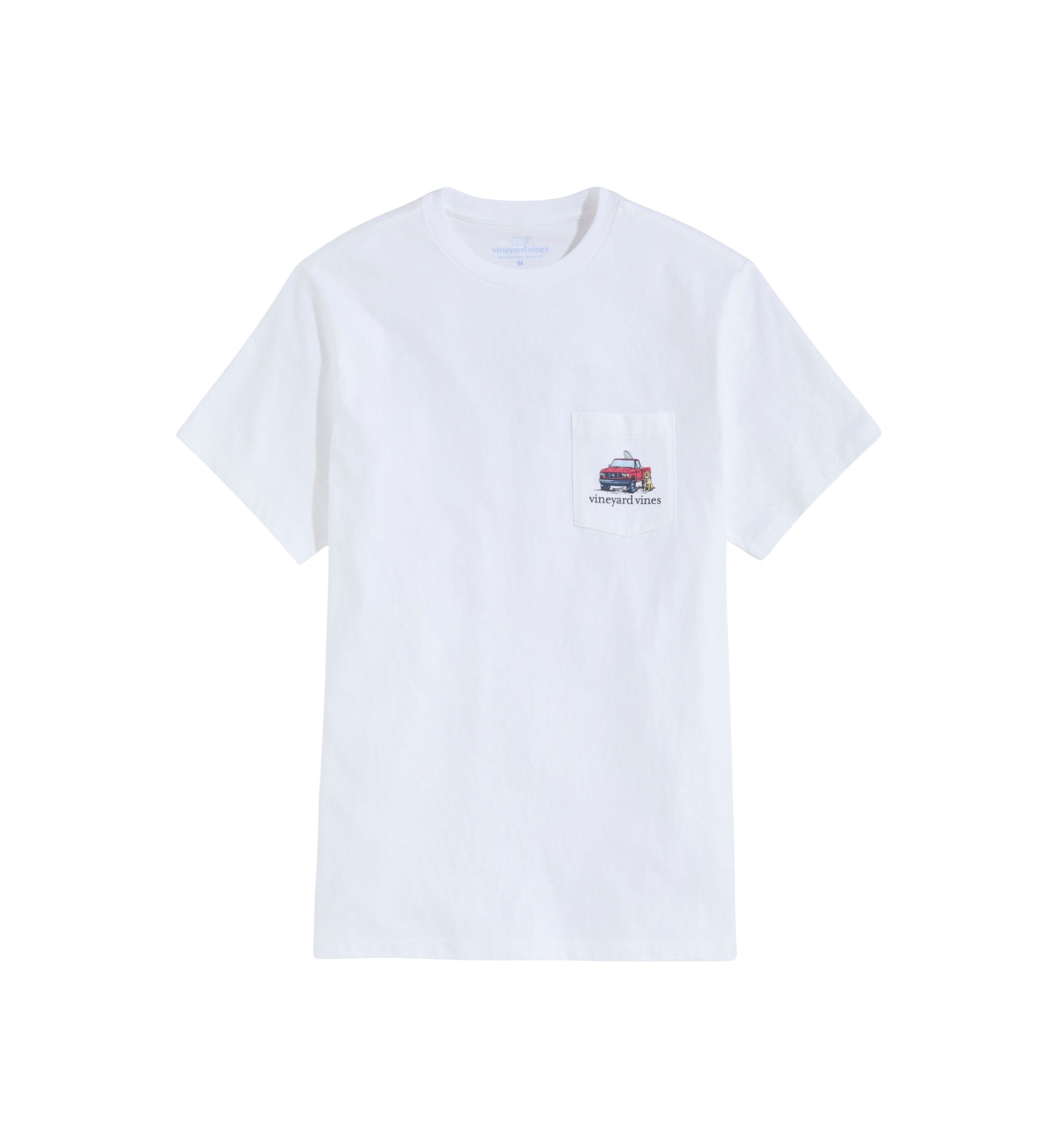 Mens Truck on the Beach Short Sleeve Pocket T-Shirt