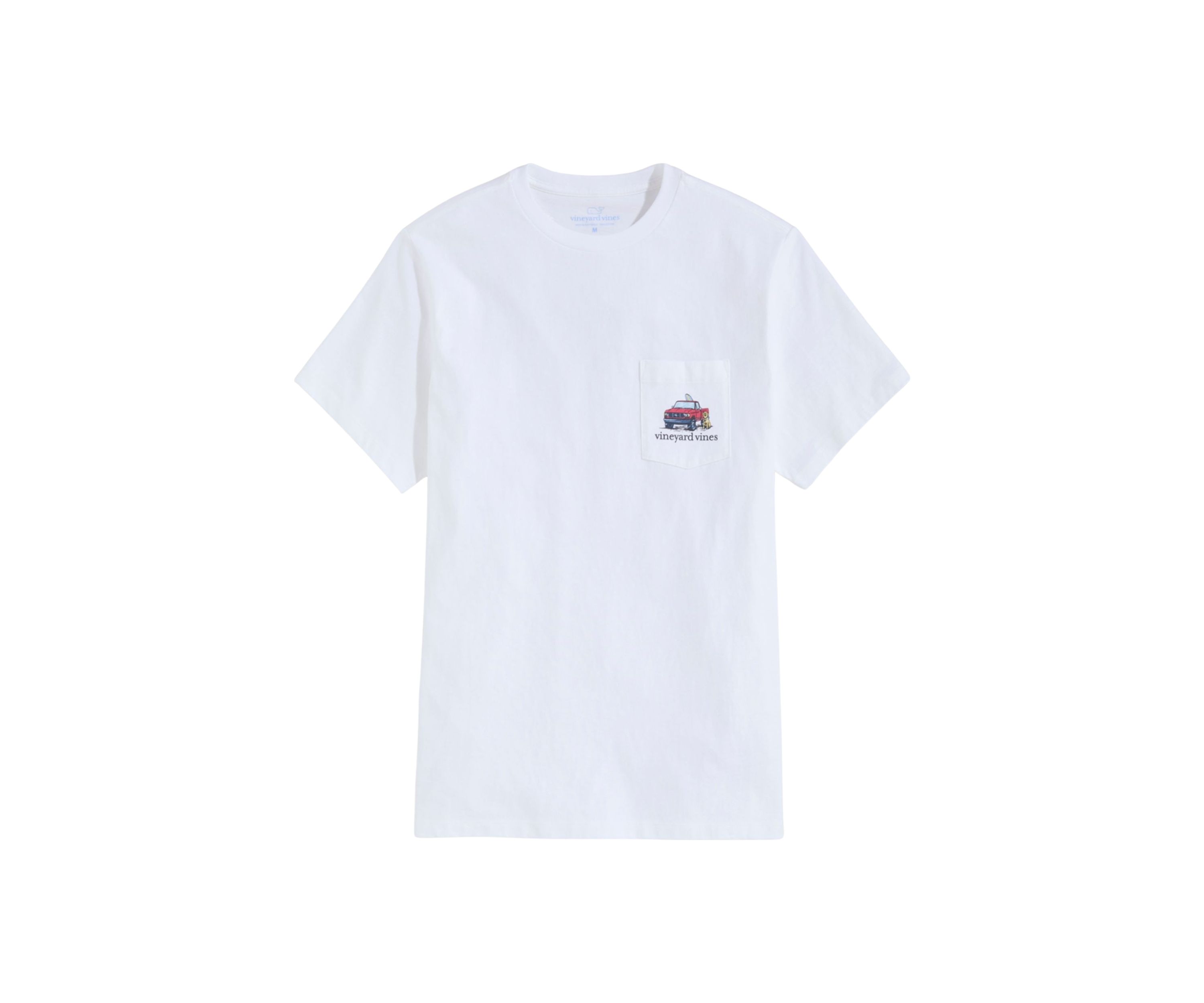 Mens Truck on the Beach Short Sleeve Pocket T-Shirt