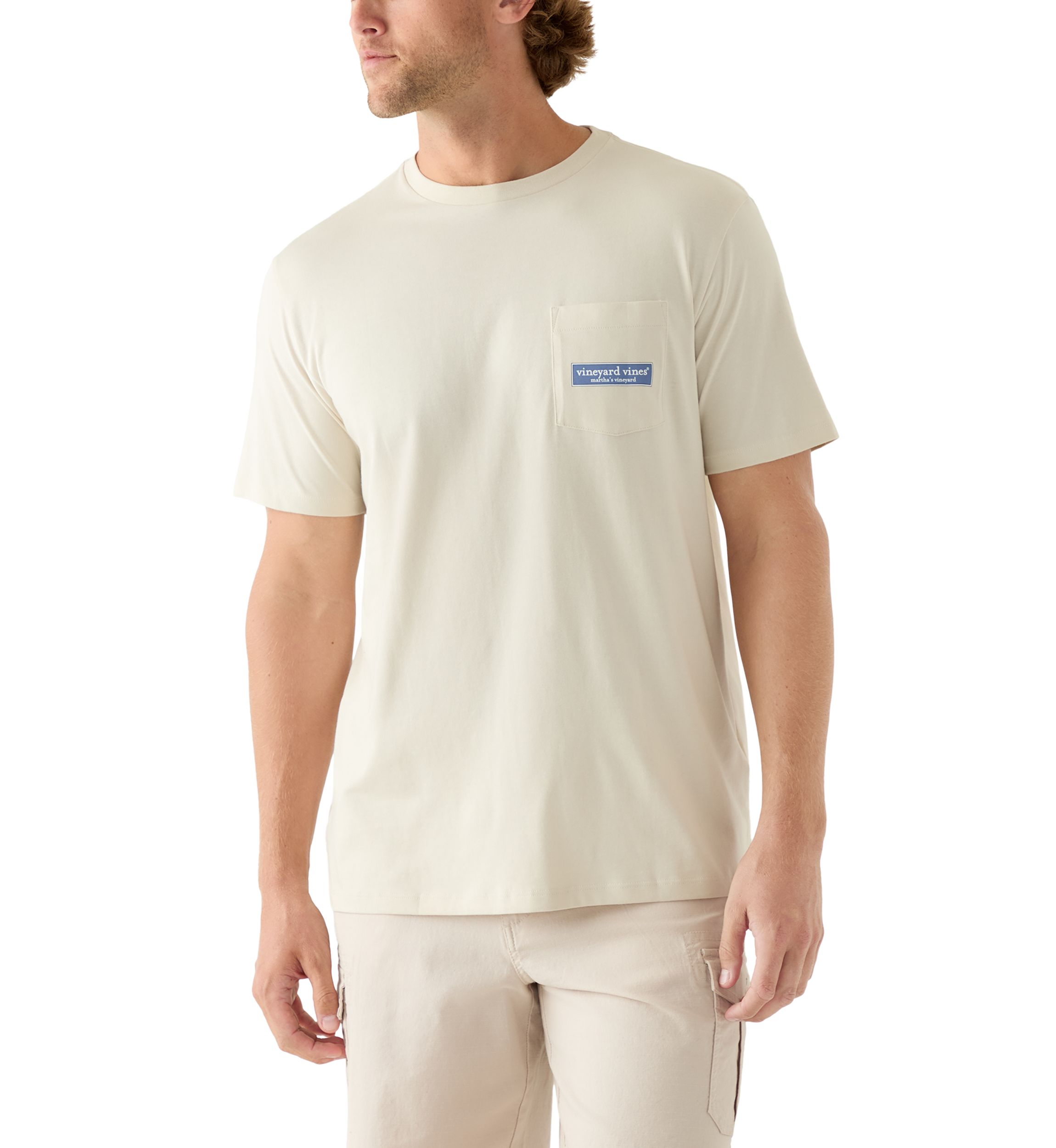 Mens Tonal Logo Short Sleeve Pocket T-Shirt